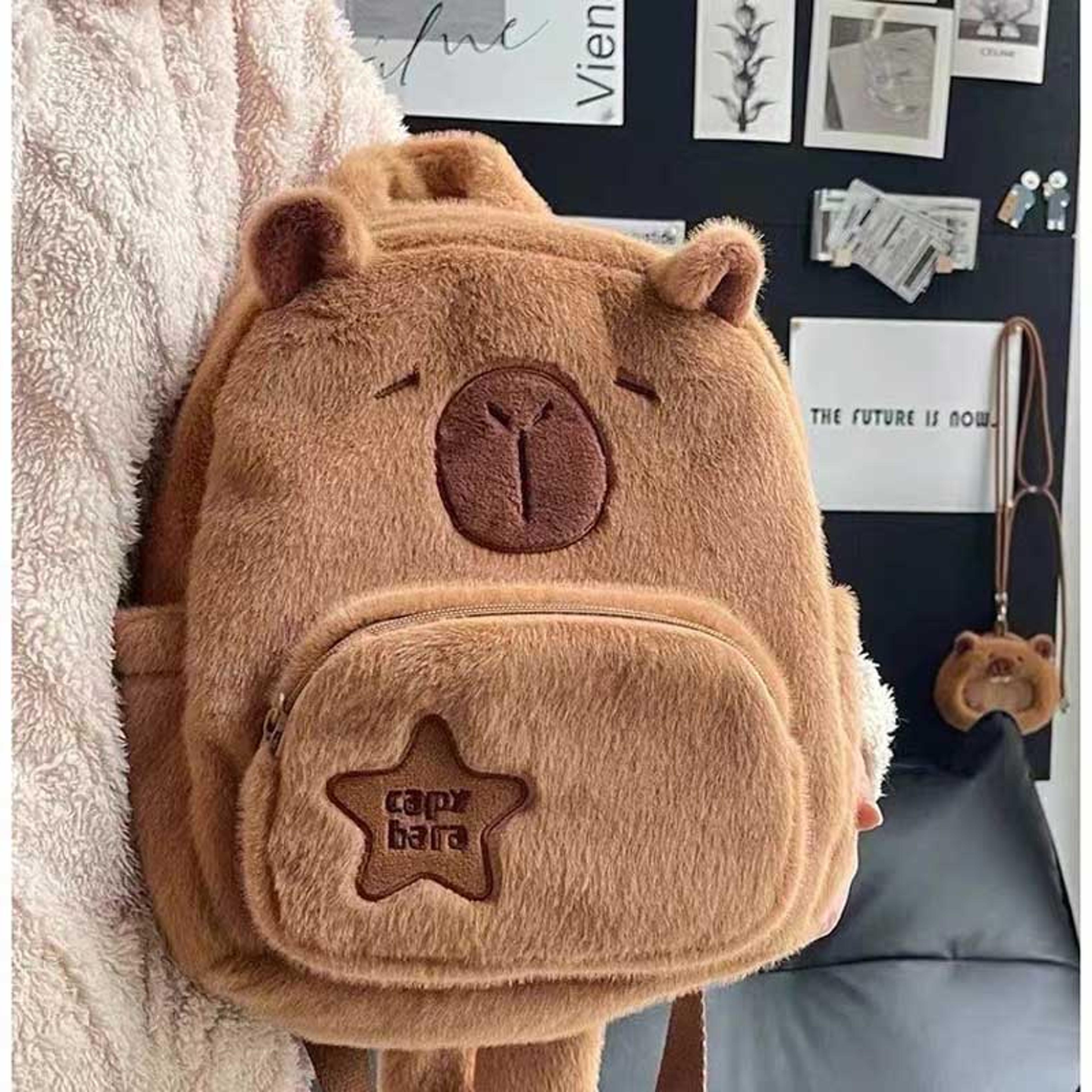 capybara backpack cute kids school backpack cartoon kindergarten travel bag gift