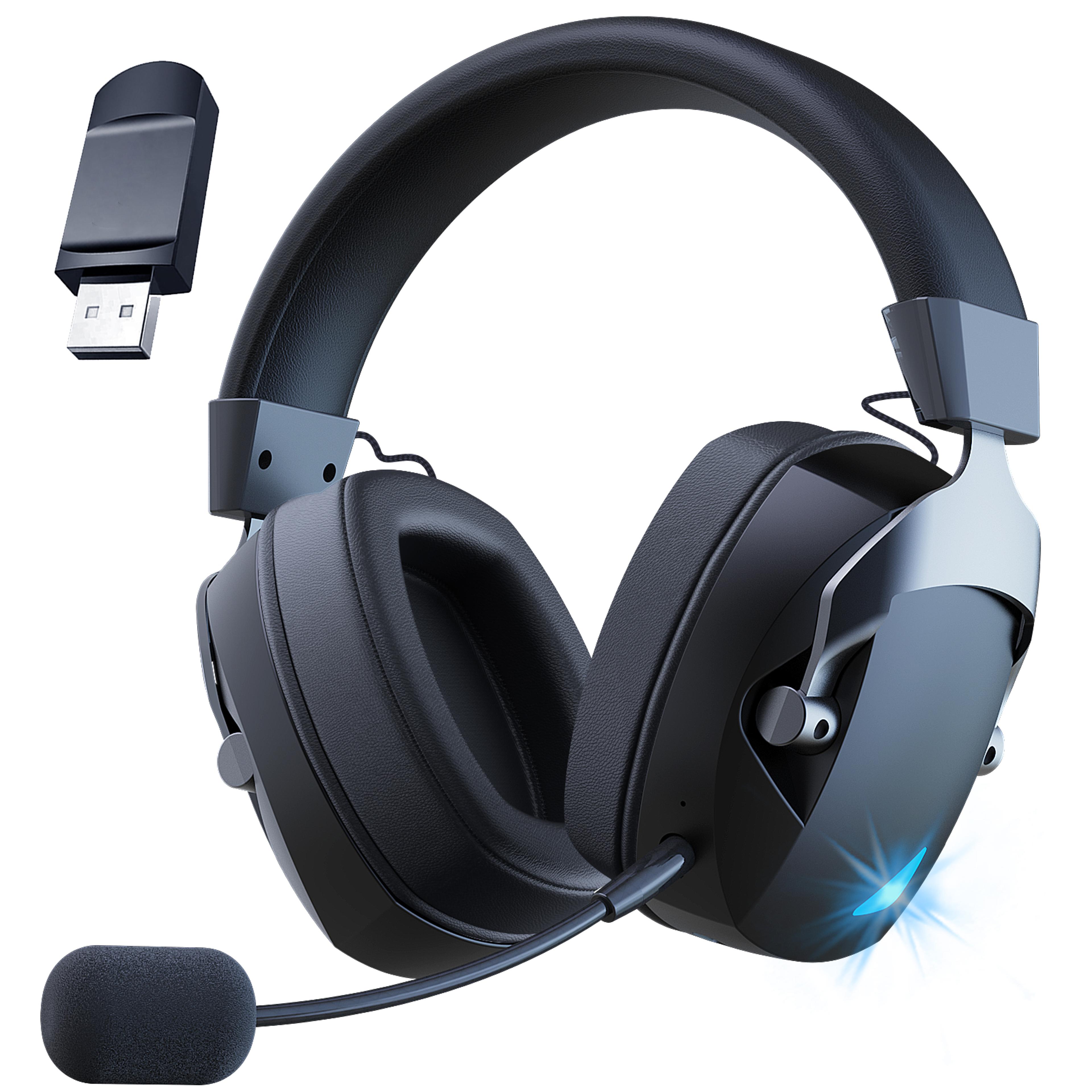 wireless gaming headset with microphone for switch bluetooth audio