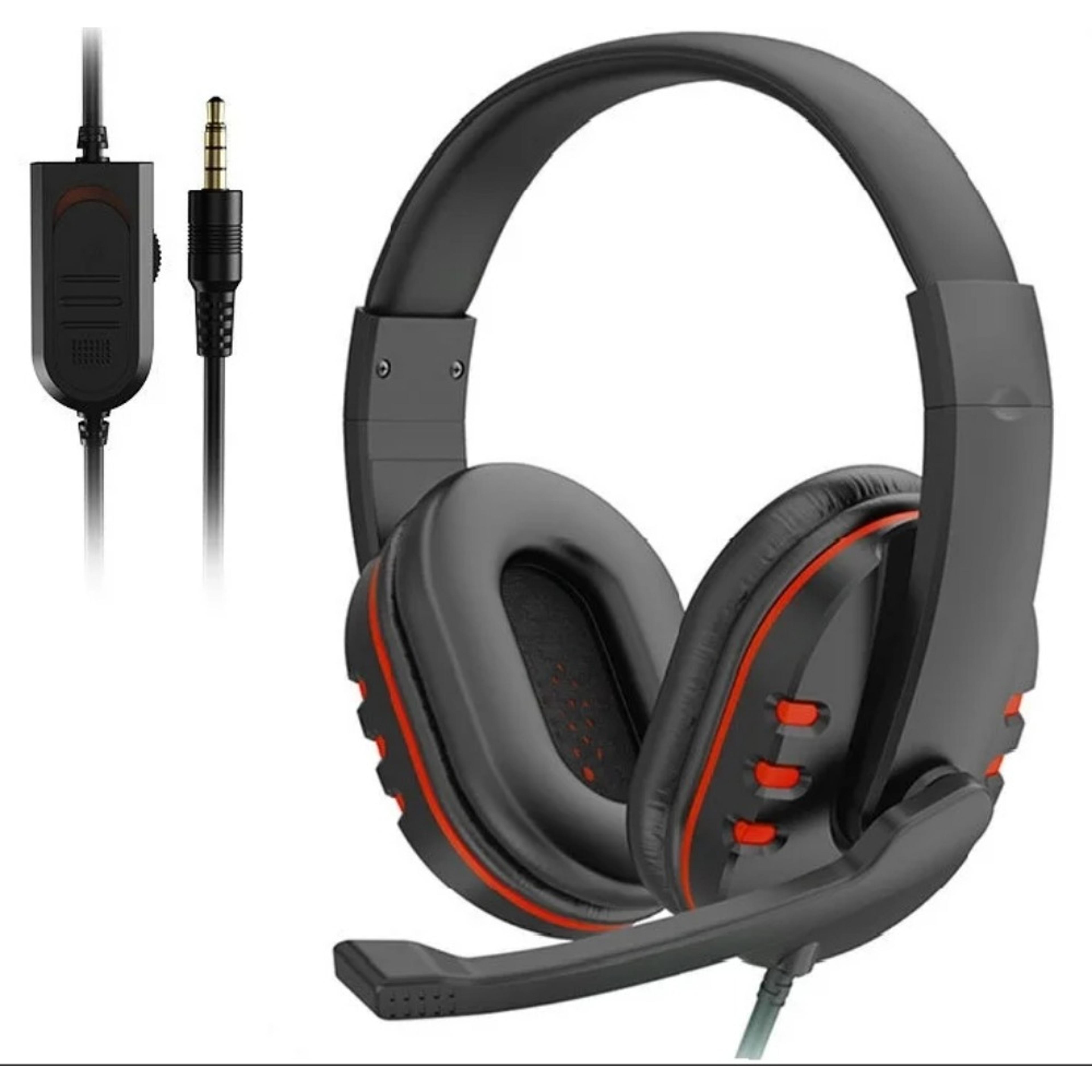 wired gaming headset with microphone stereo headphones for pc gaming