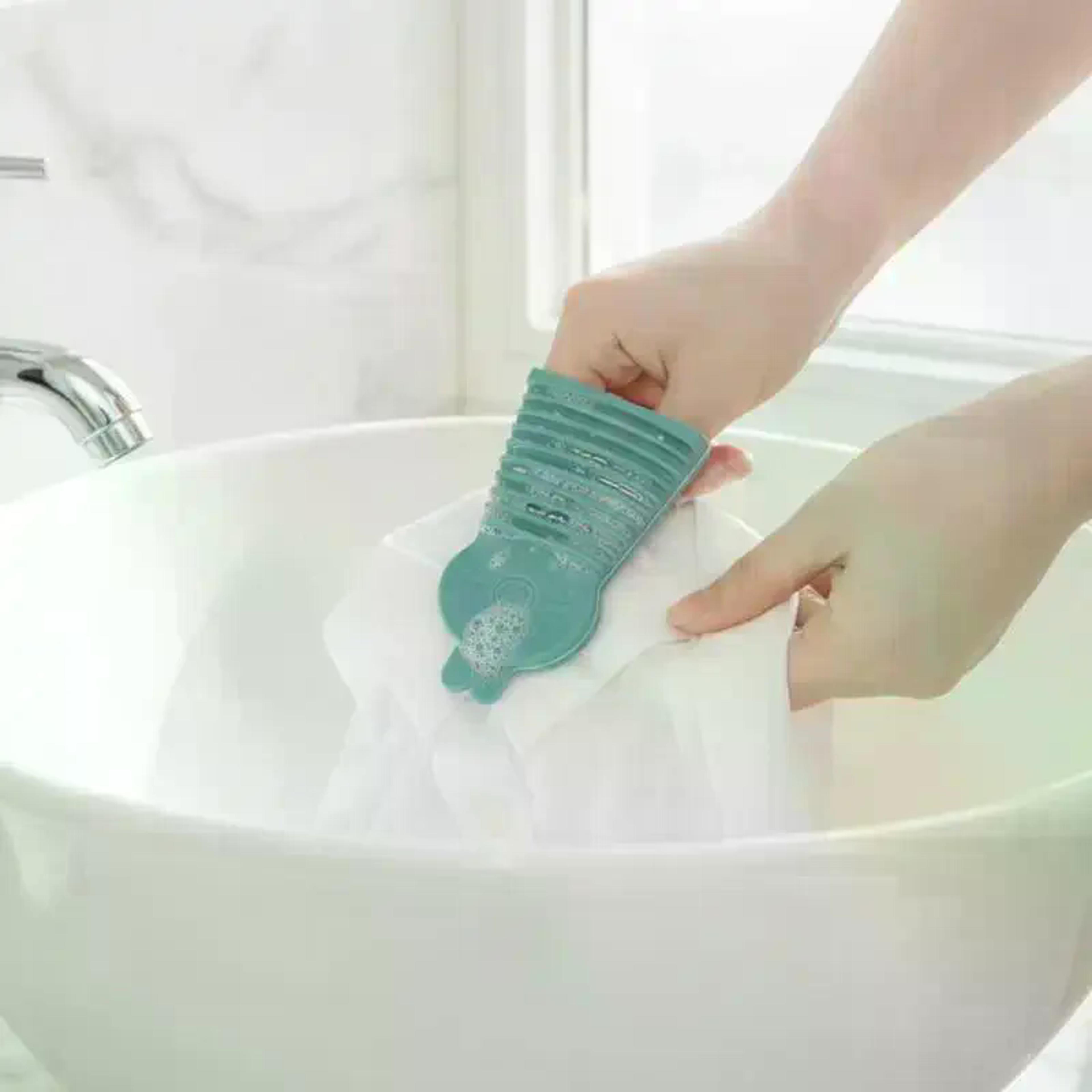 portable rabbit laundry scrub brush handheld washboard for quick stain removal