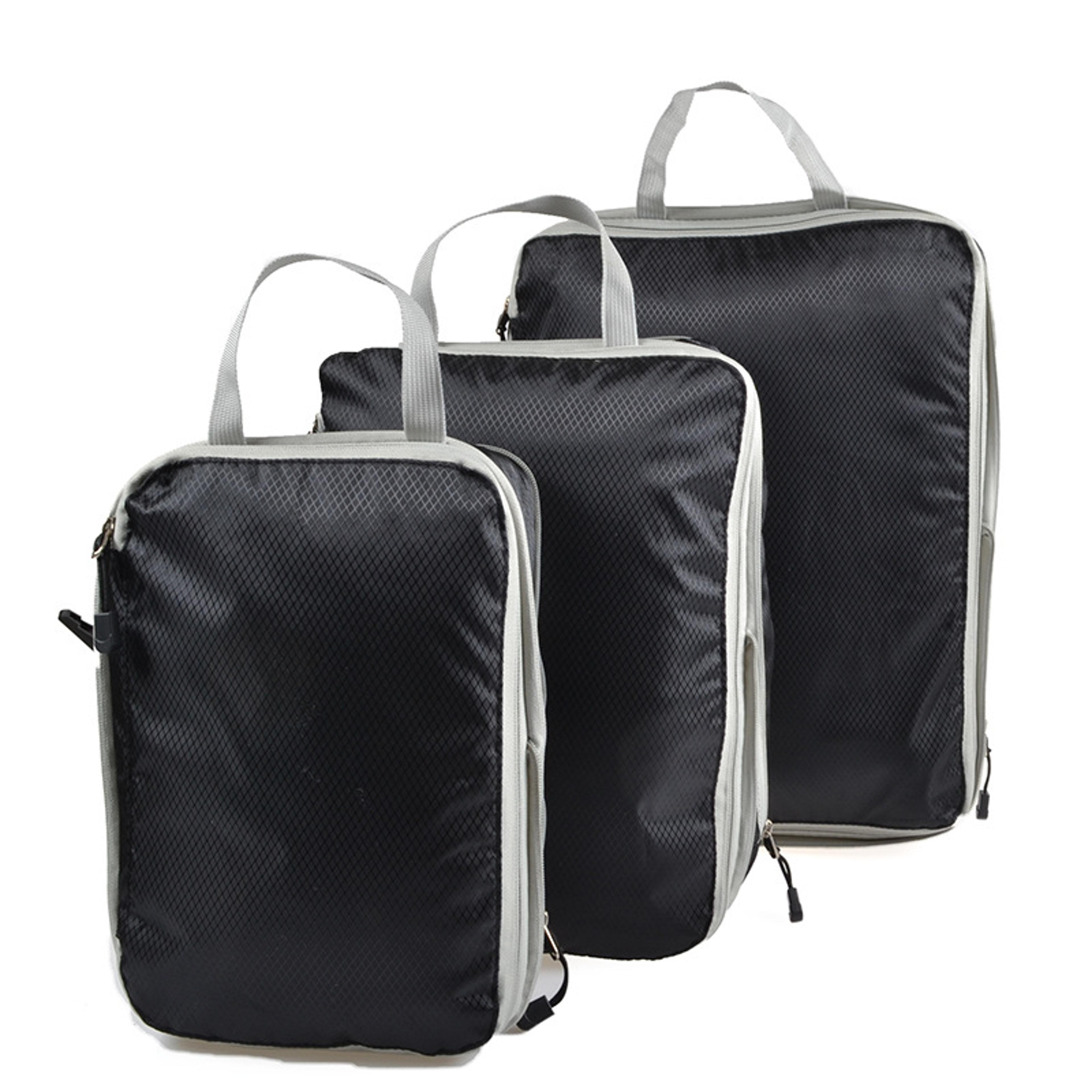 compression packing cubes travel organizer bag foldable waterproof luggage storage set