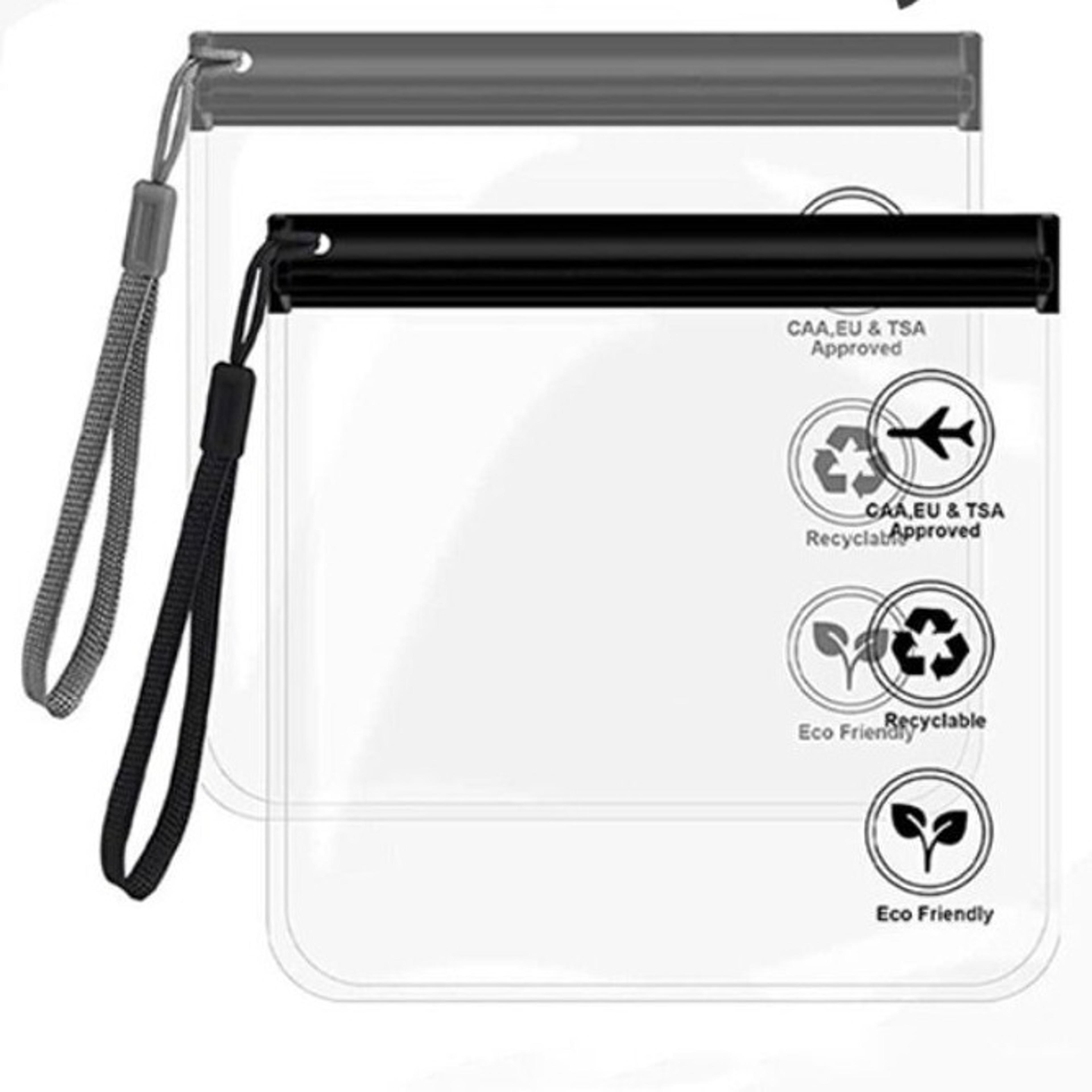 clear travel toiletry bag waterproof eva storage pouch for airport and daily organization