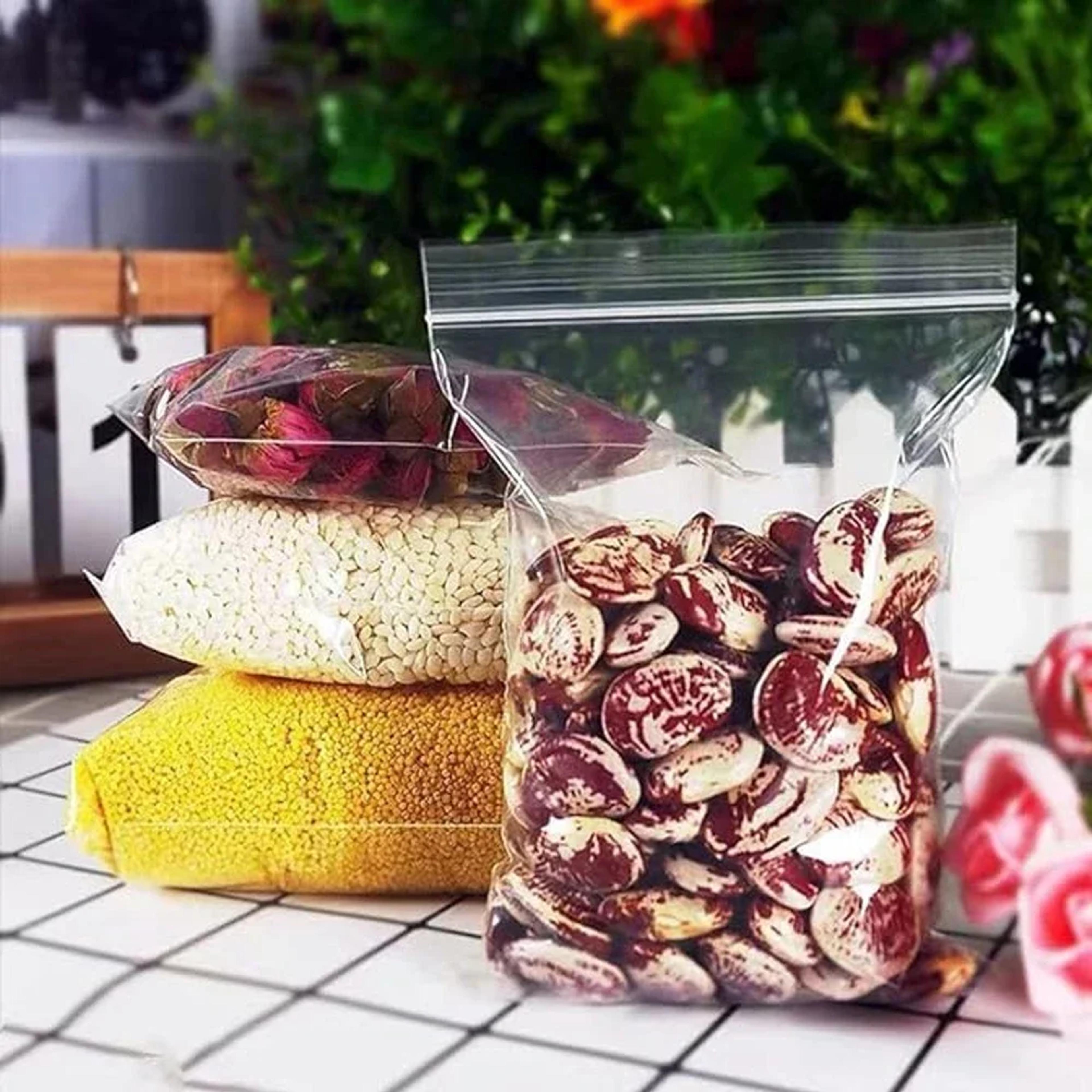 reusable clear zip lock bags small storage bags for food jewelry and accessories
