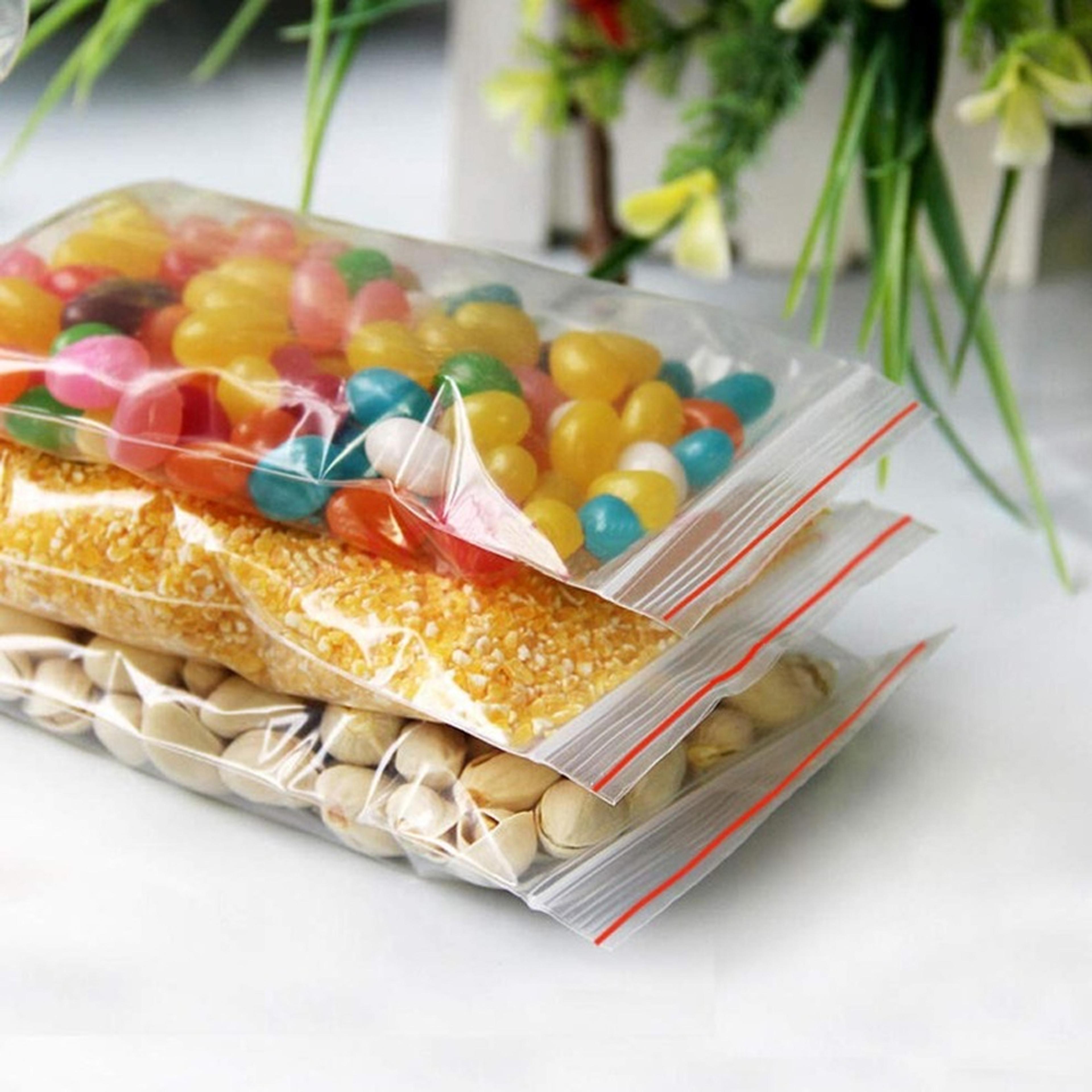 small zip lock bags transparent reclosable pe clear storage bags for home organization
