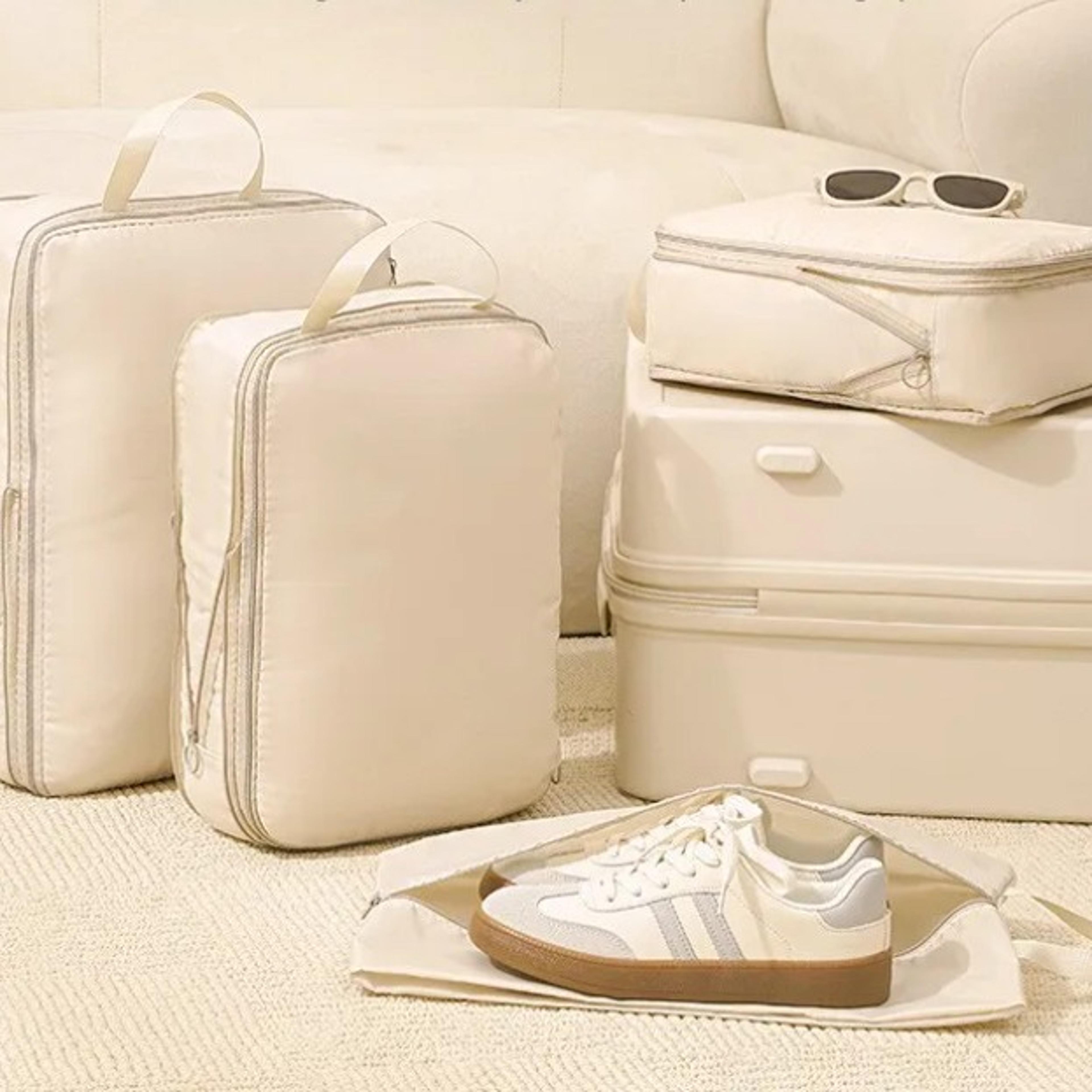 compression packing cubes travel organizers for suitcase space saving luggage bag