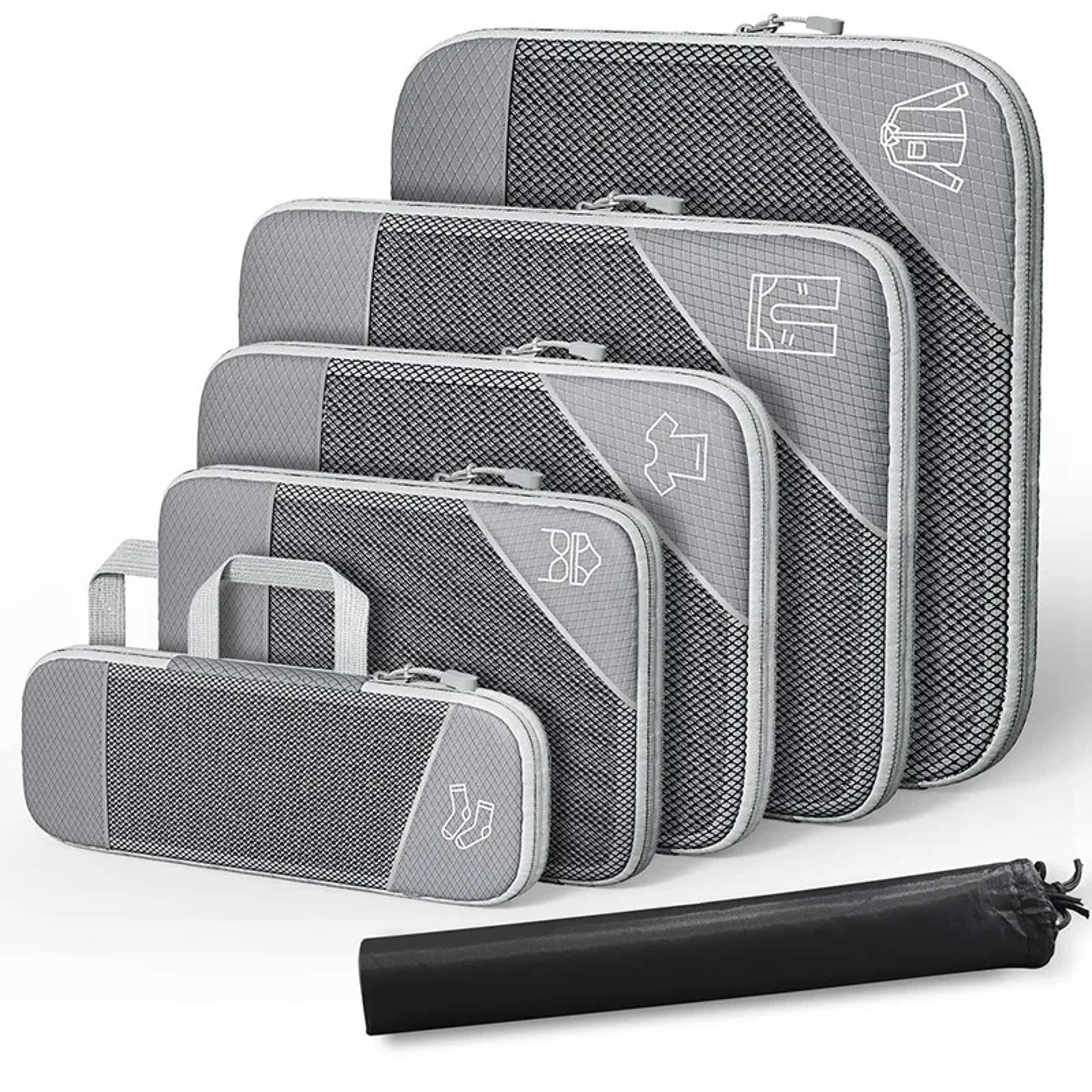travel organizer bags set portable packing cubes for suitcase storage