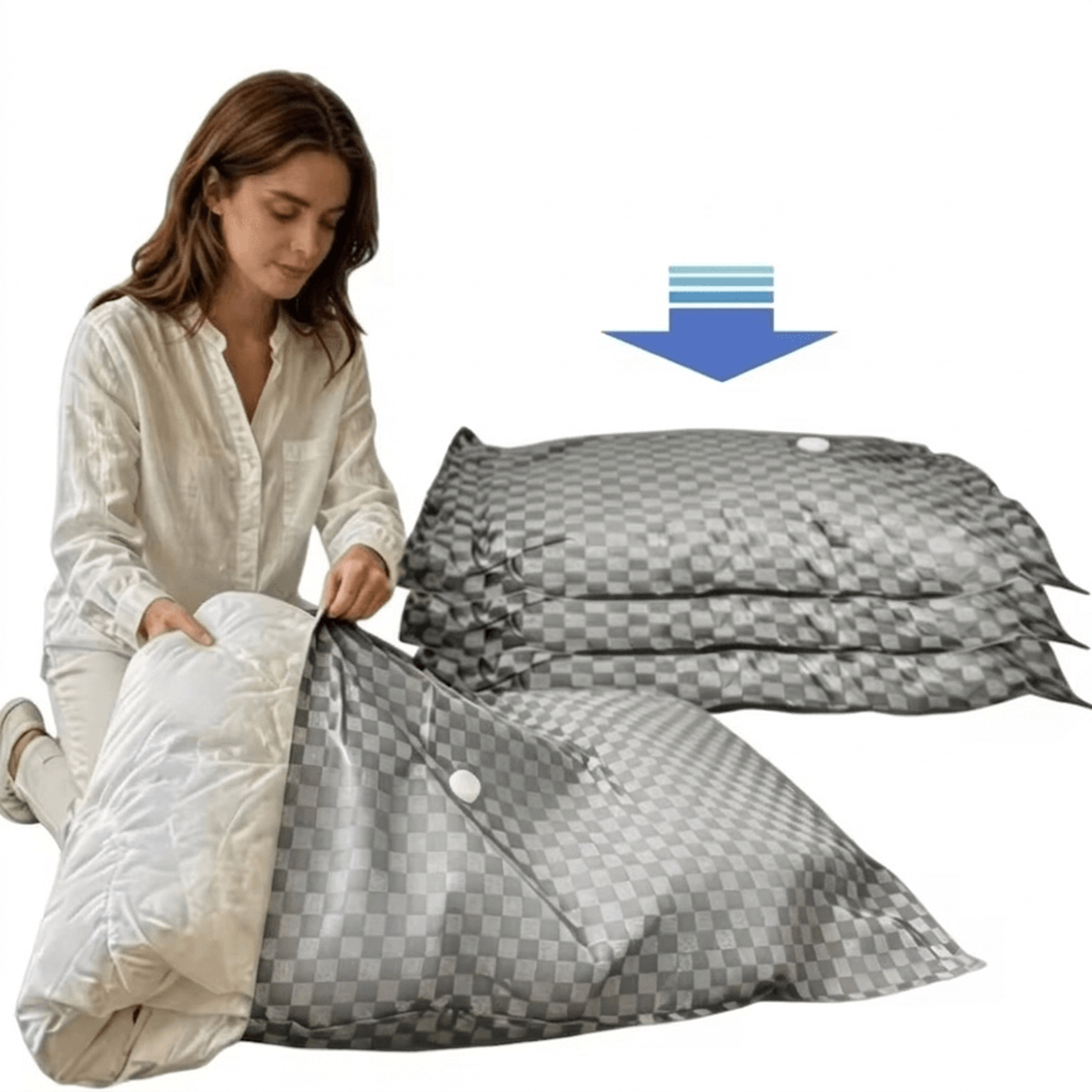 vacuum storage bags space saver compression bags for clothes travel and home organization
