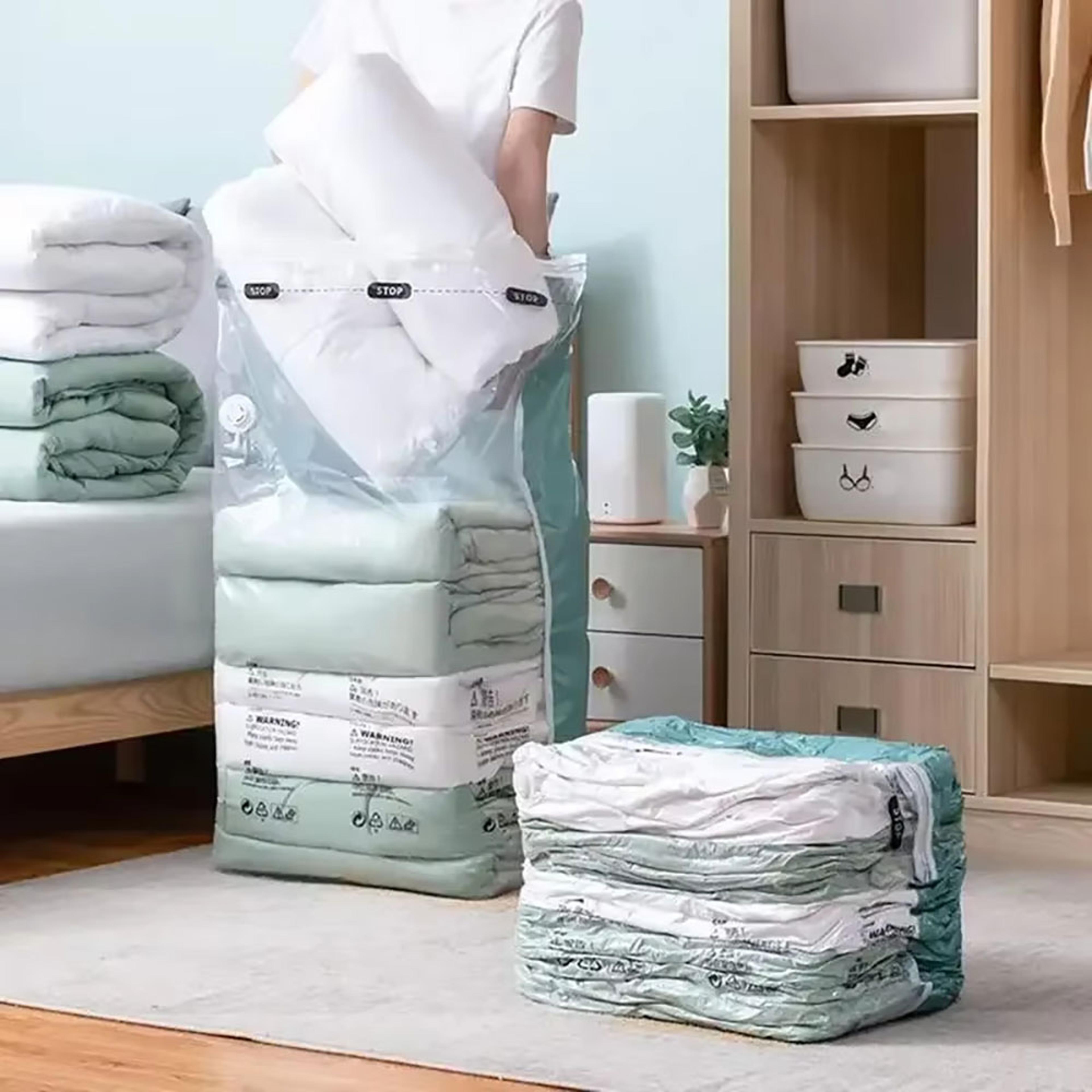 large vacuum storage bags no pump clothes compression bags for quilt travel organizations