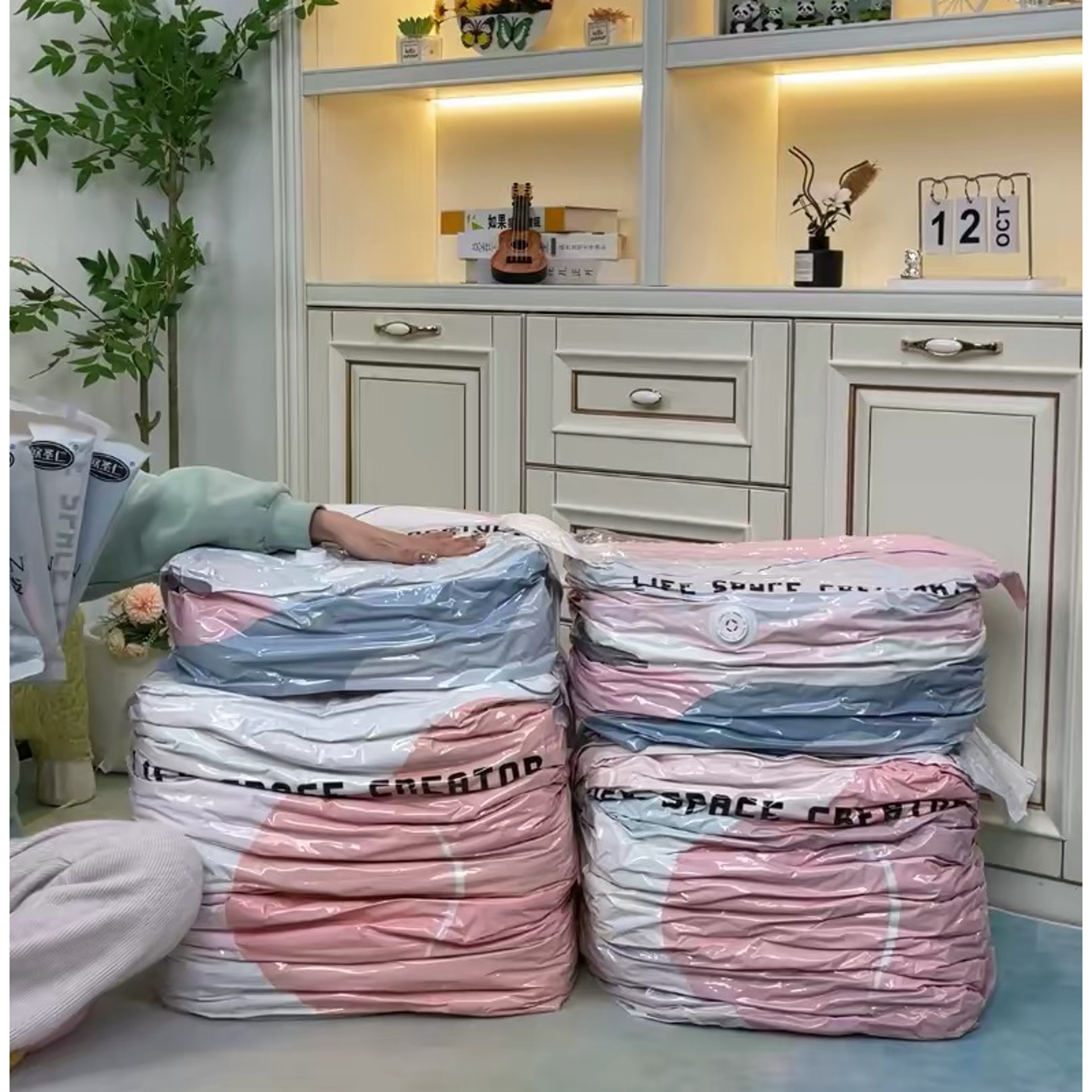 large capacity vacuum storage bags space saver compression bags for clothes blankets and luggage