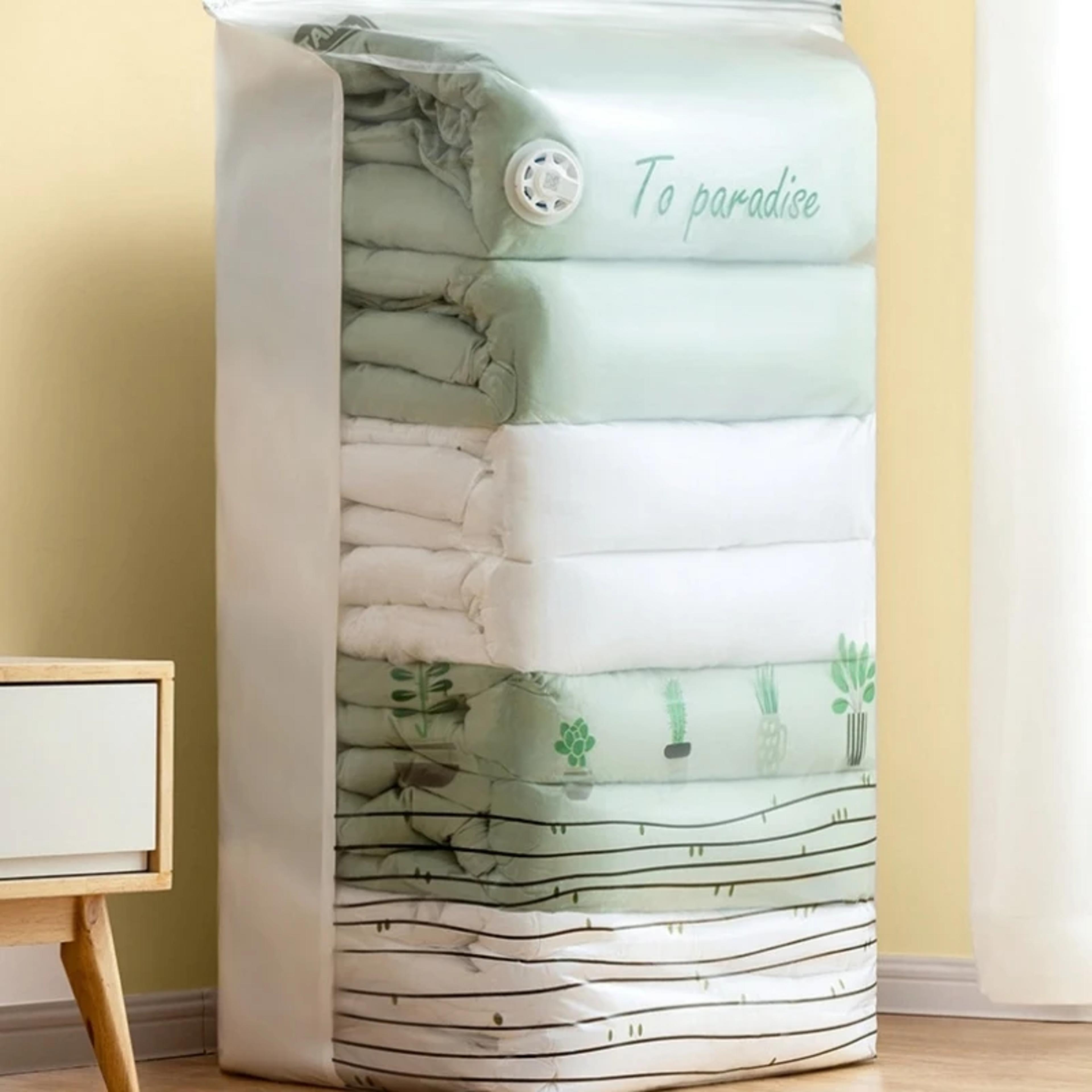 no pump vacuum storage bags large compression space saver bags for clothes blankets travel