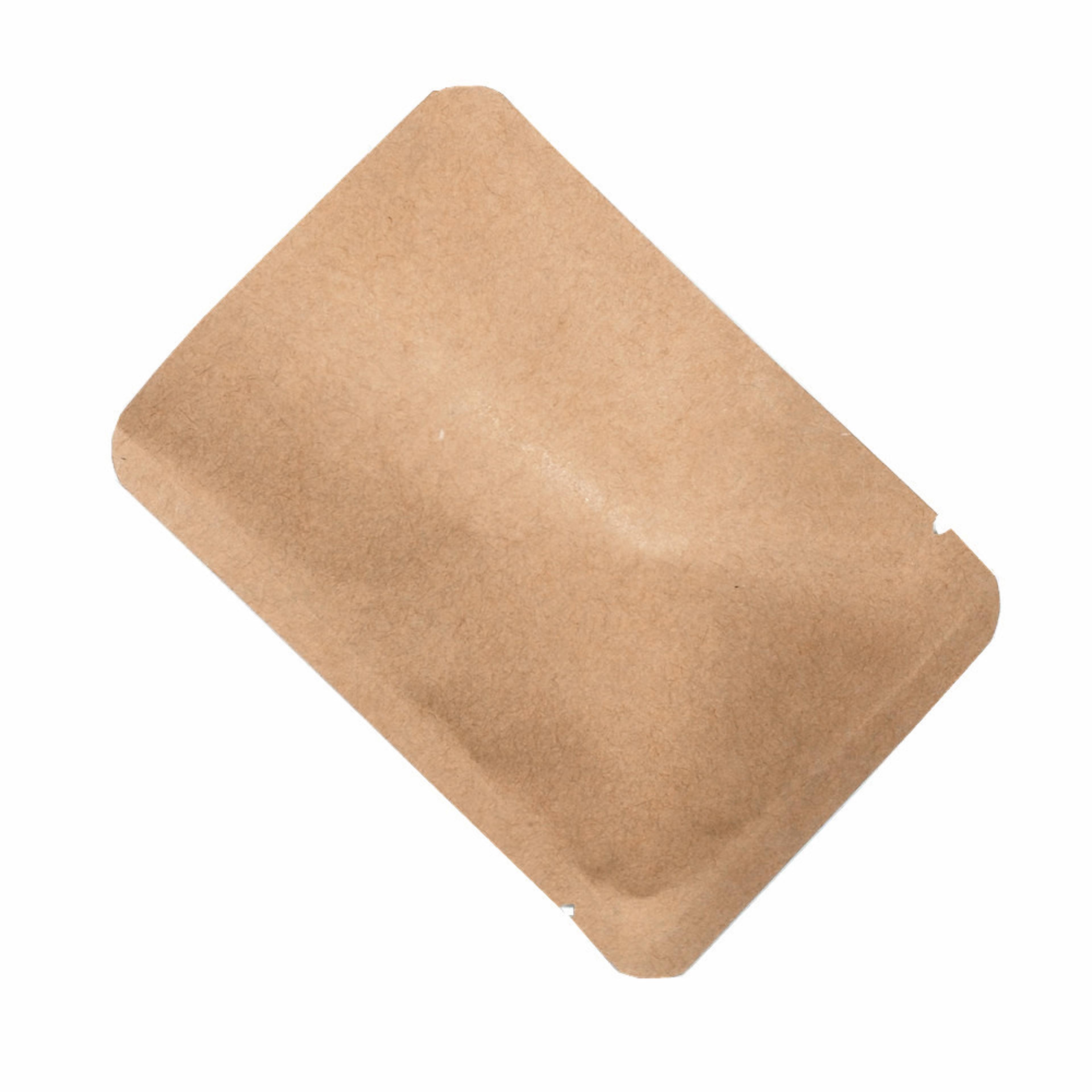 kraft paper mylar foil heat seal pouches for coffee tea food storage