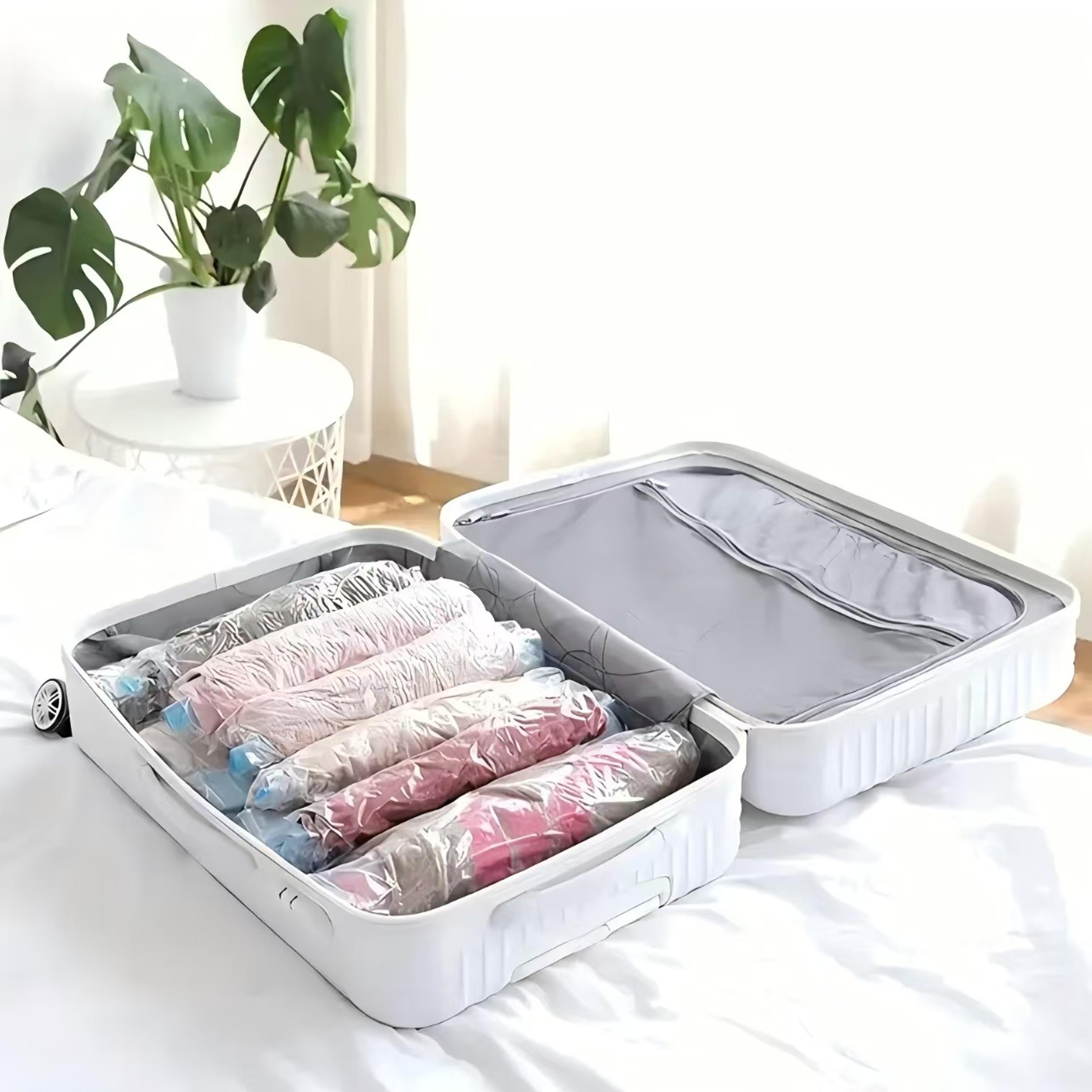vacuum storage bag compression packing cubes for travel and clothing organization