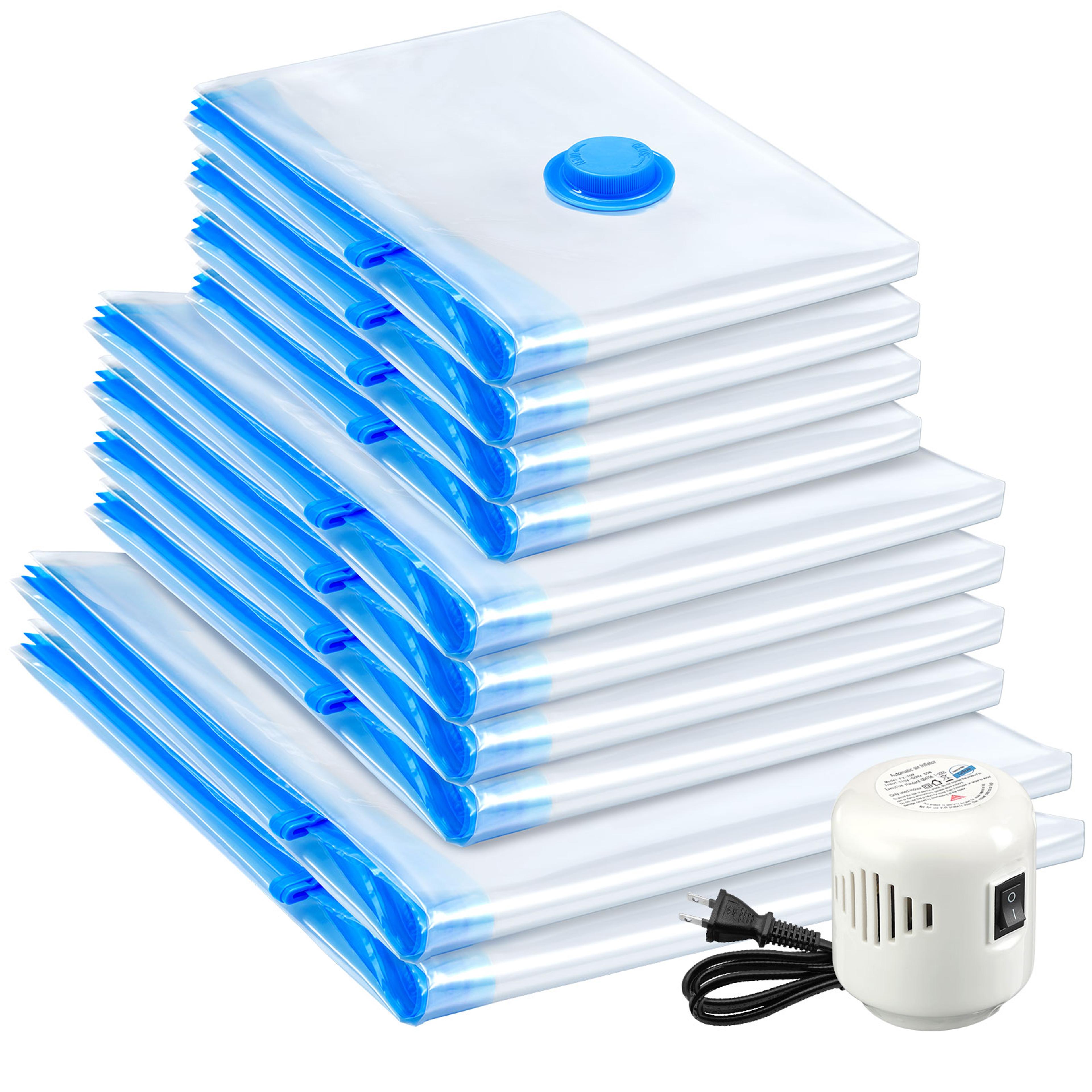 vacuum storage bags with electric pump space saver compression bags for clothes bedding travel