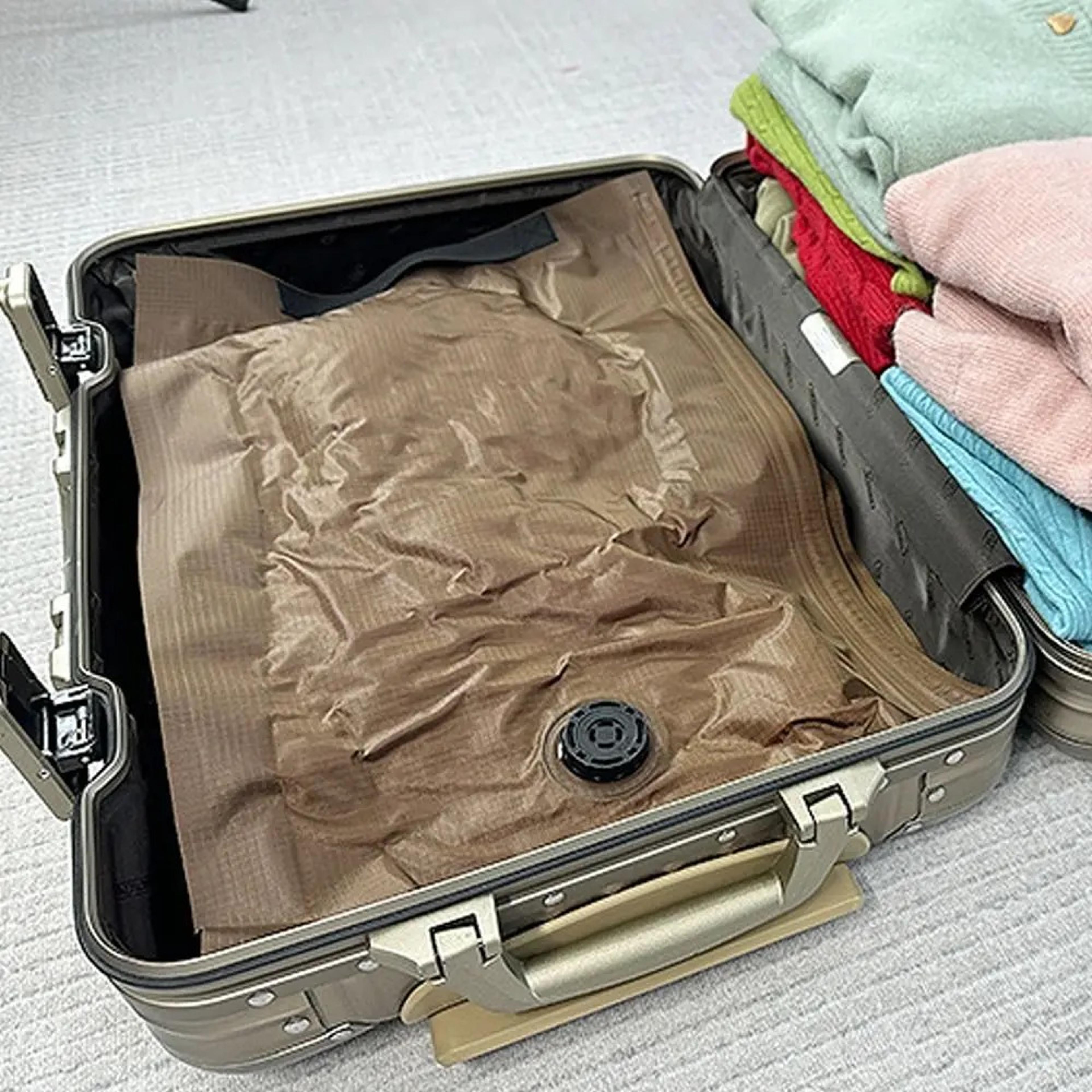 large capacity travel compression bag waterproof roll up vacuum storage bag for clothes