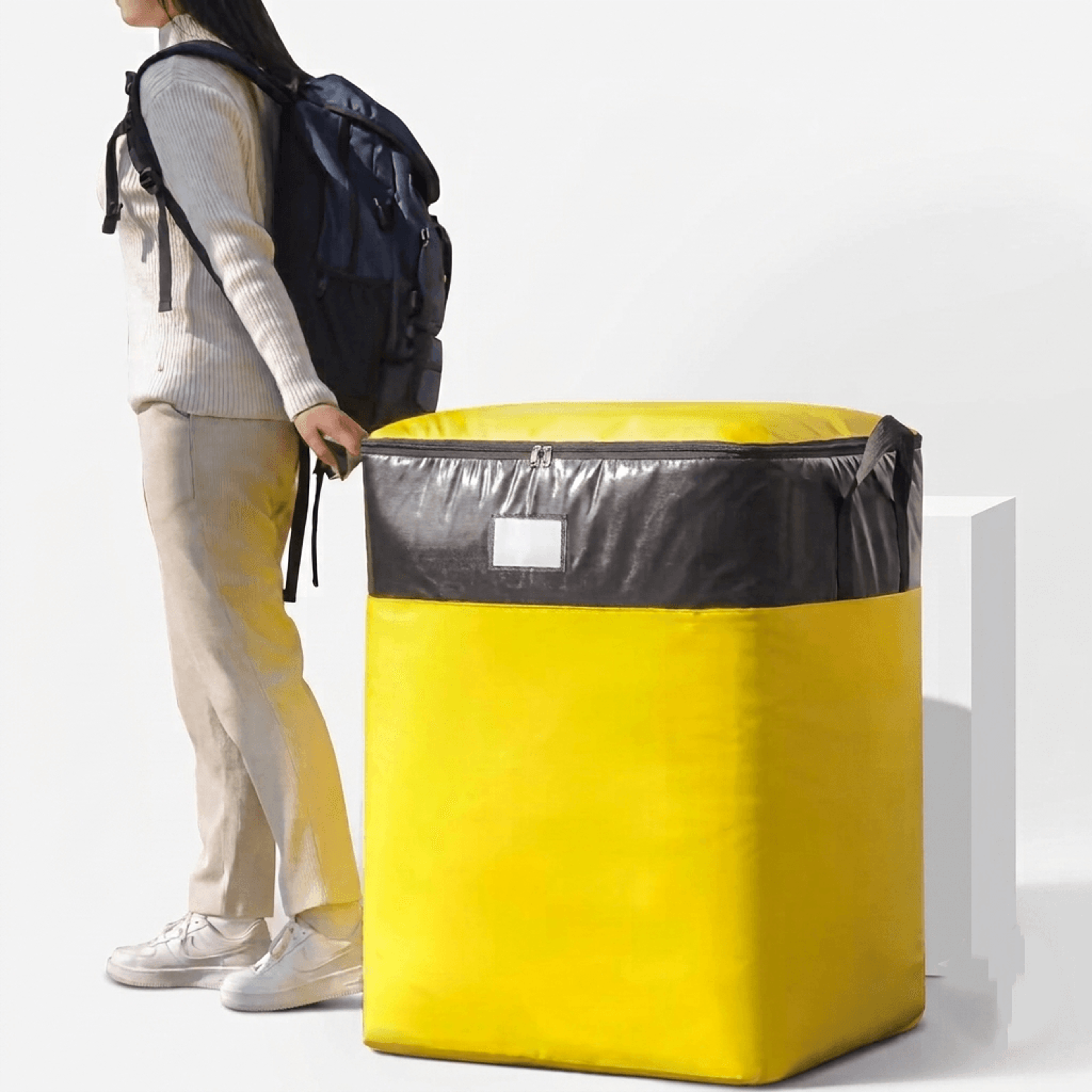 large capacity waterproof moving bag foldable heavy duty storage tote