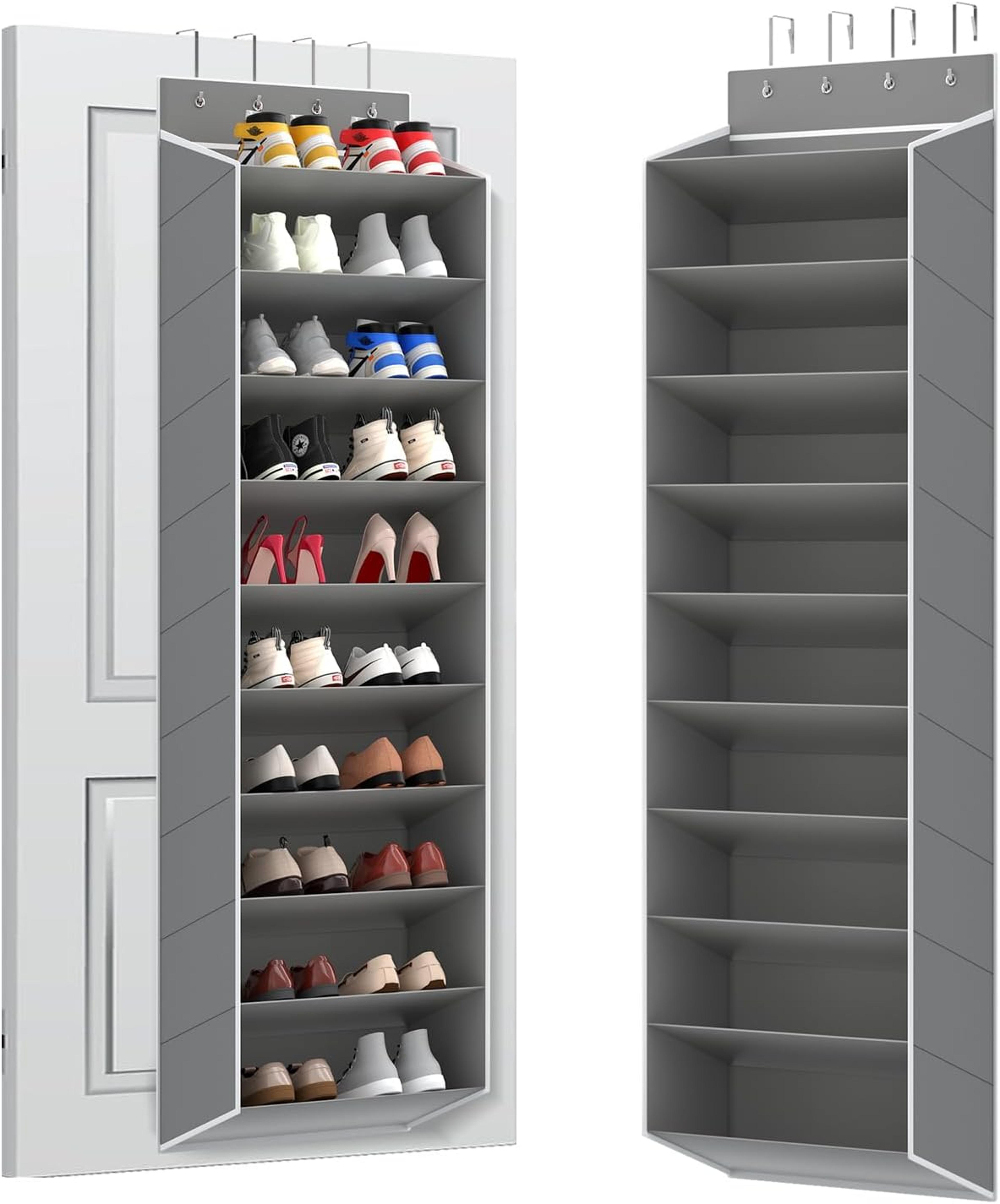 over the door shoe organizer with deep pocket hanging shoe