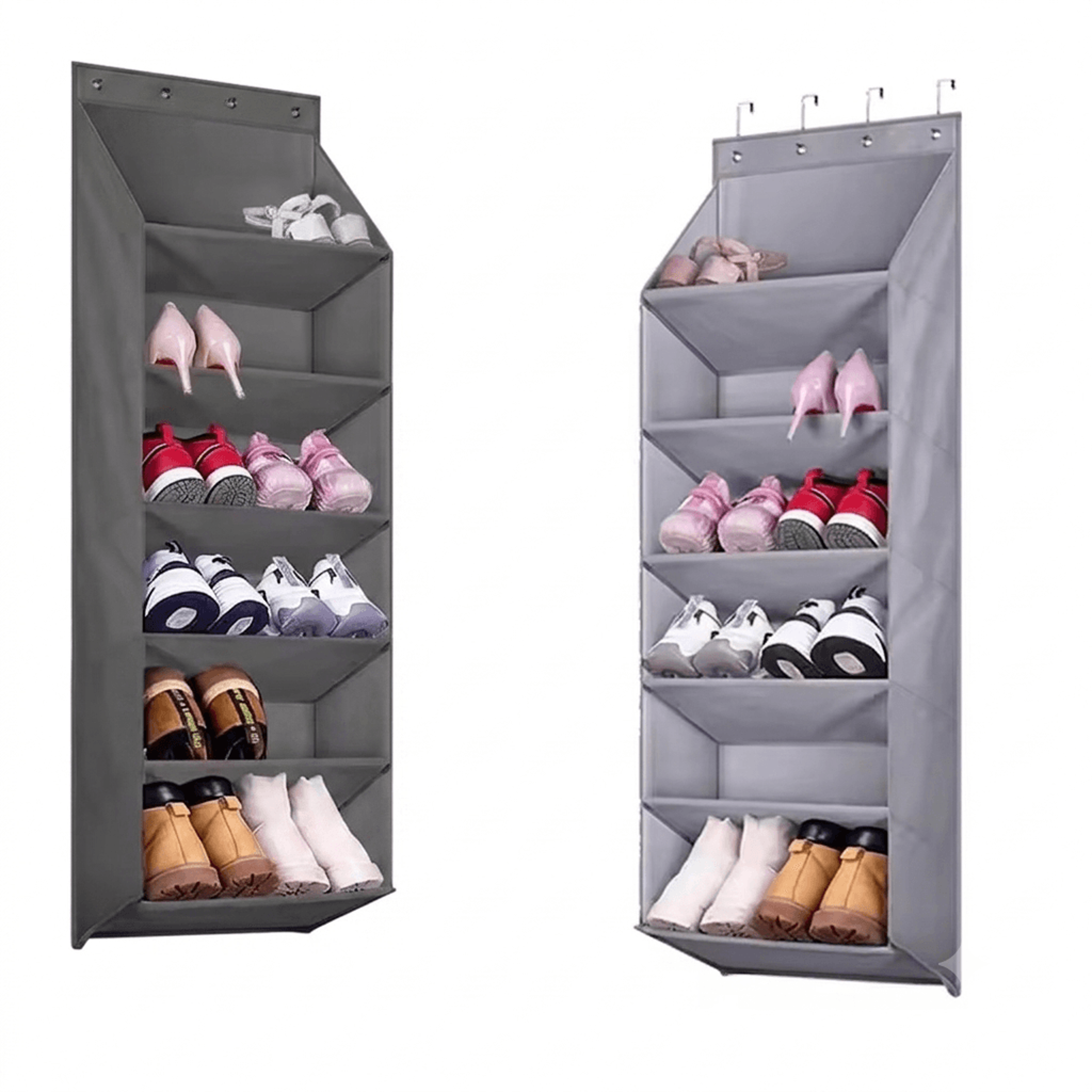 over door shoe organizer with deep pockets space saving hanging shoe racks