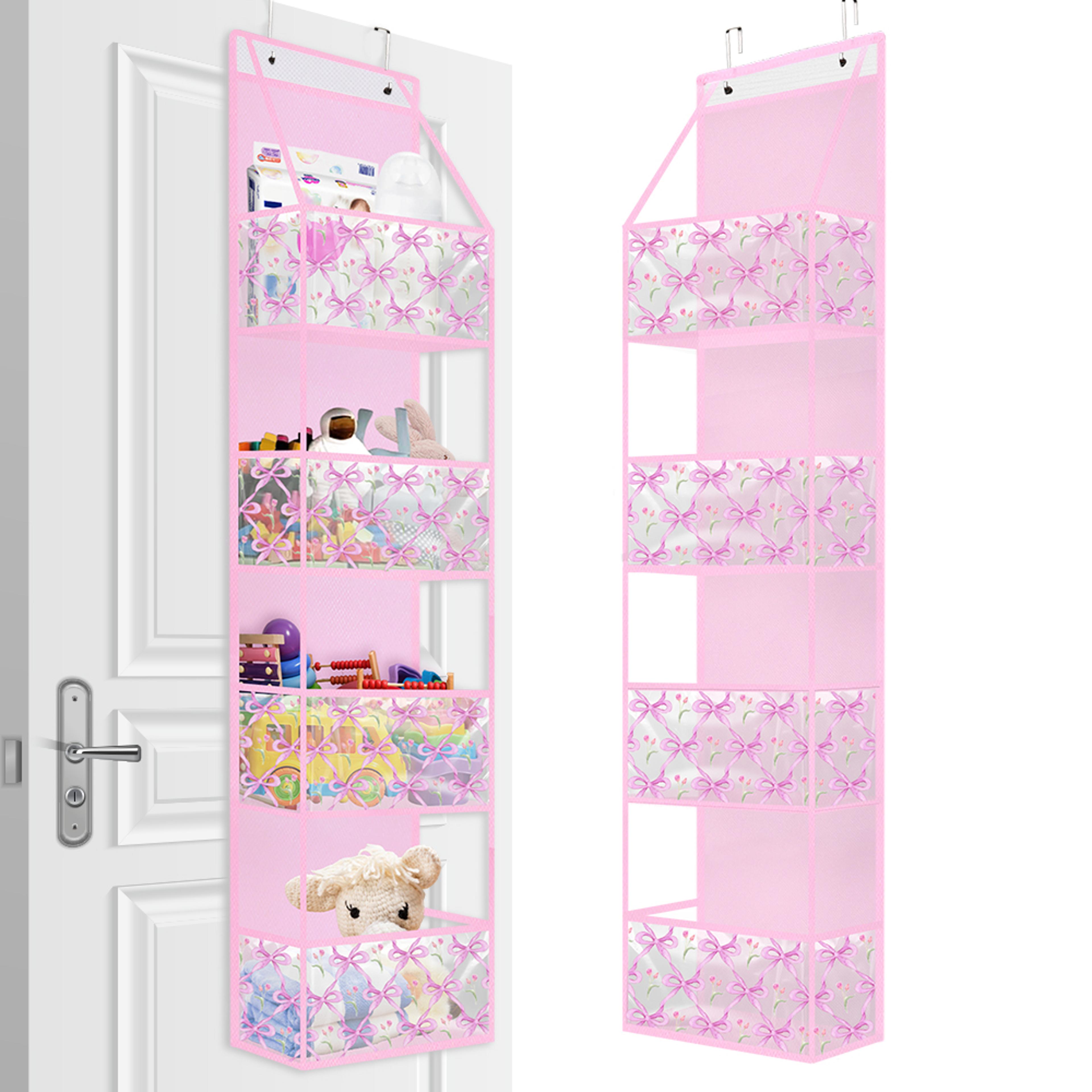 over the door hanging storage organizer for cosmetics bathroom closet and nursery