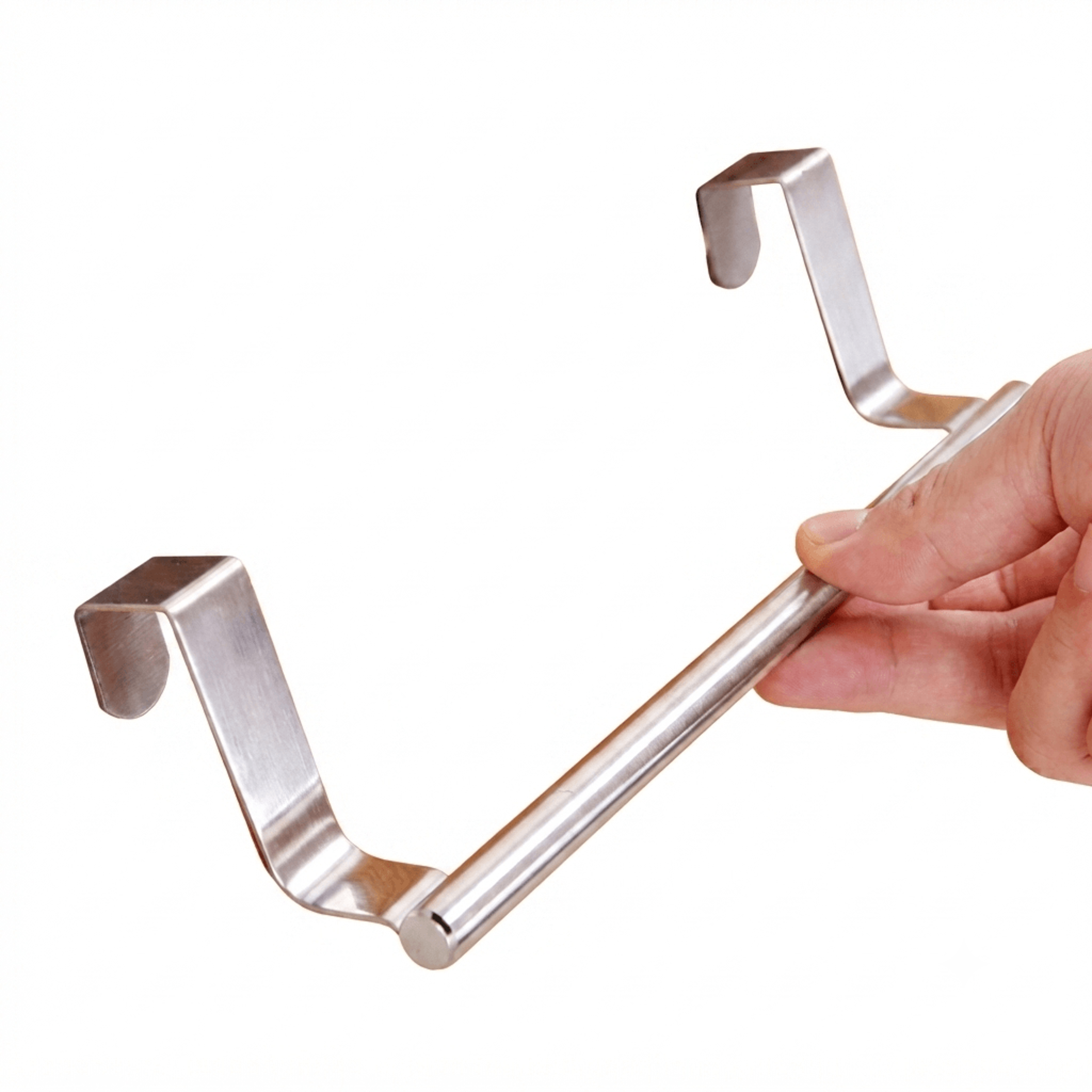 stainless steel over door towel rack kitchen cabinet storage