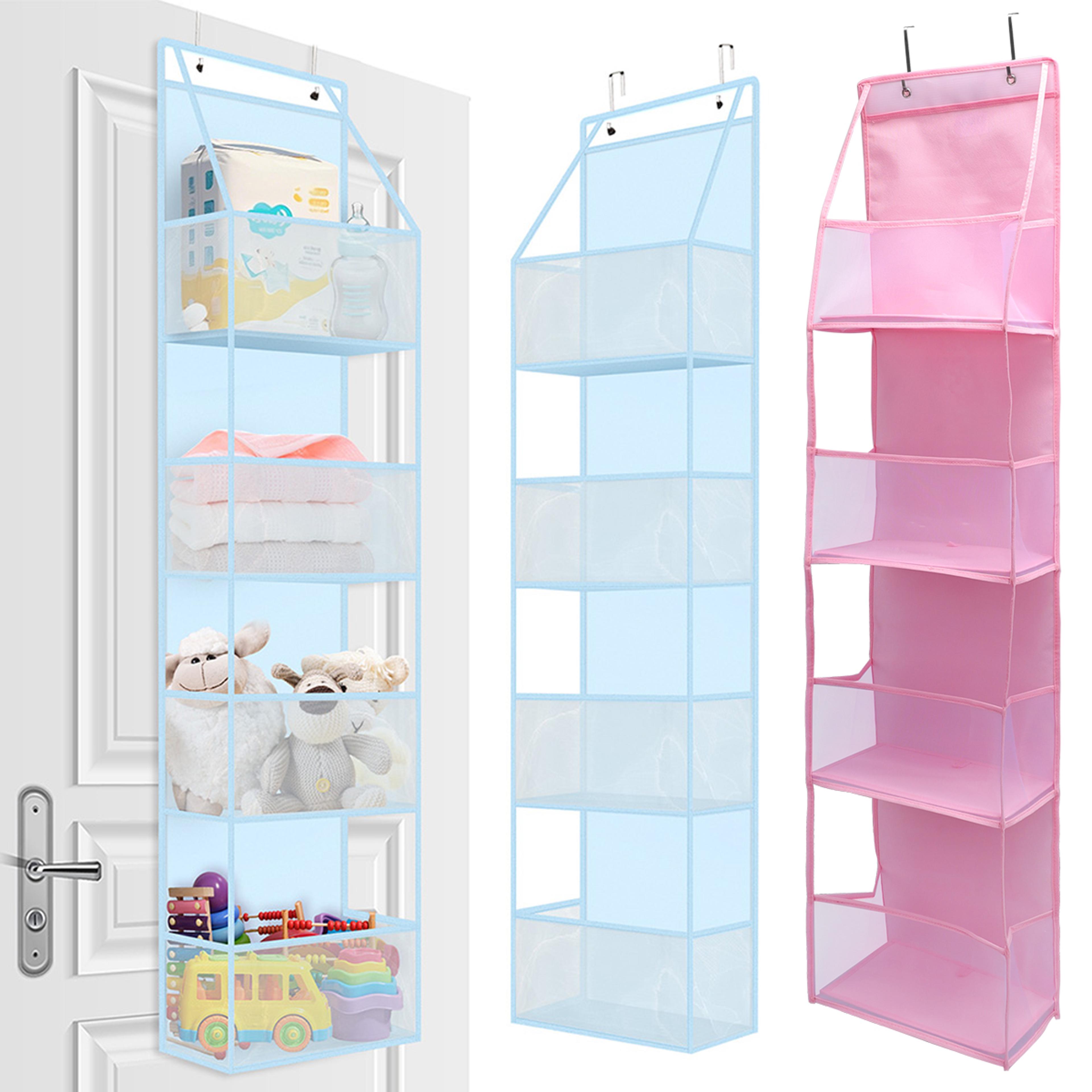 over door organizer hanging closet storage bags with mesh pockets