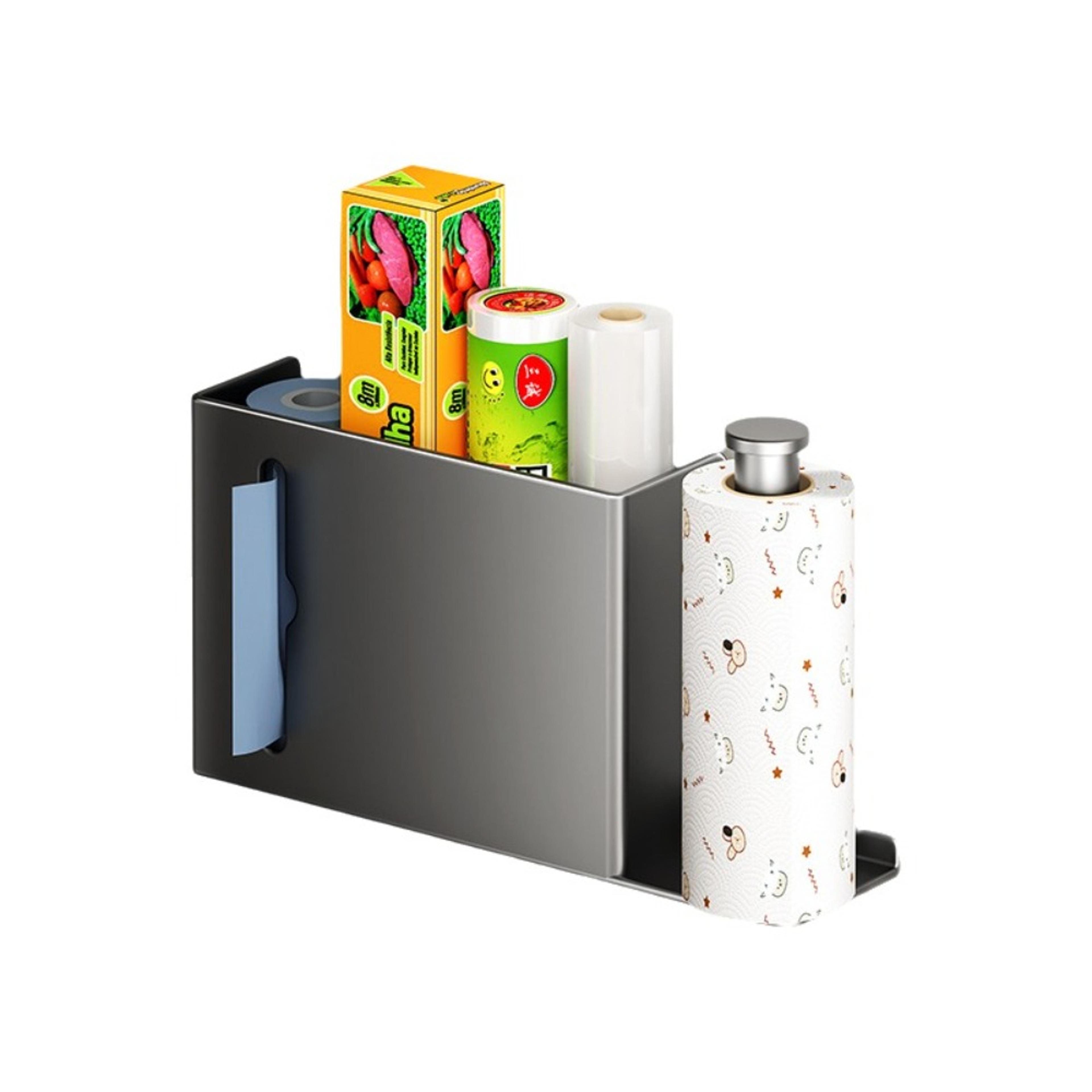 carbon steel cabinet door organizer adhesive storage rack space saving kitchen storage solution