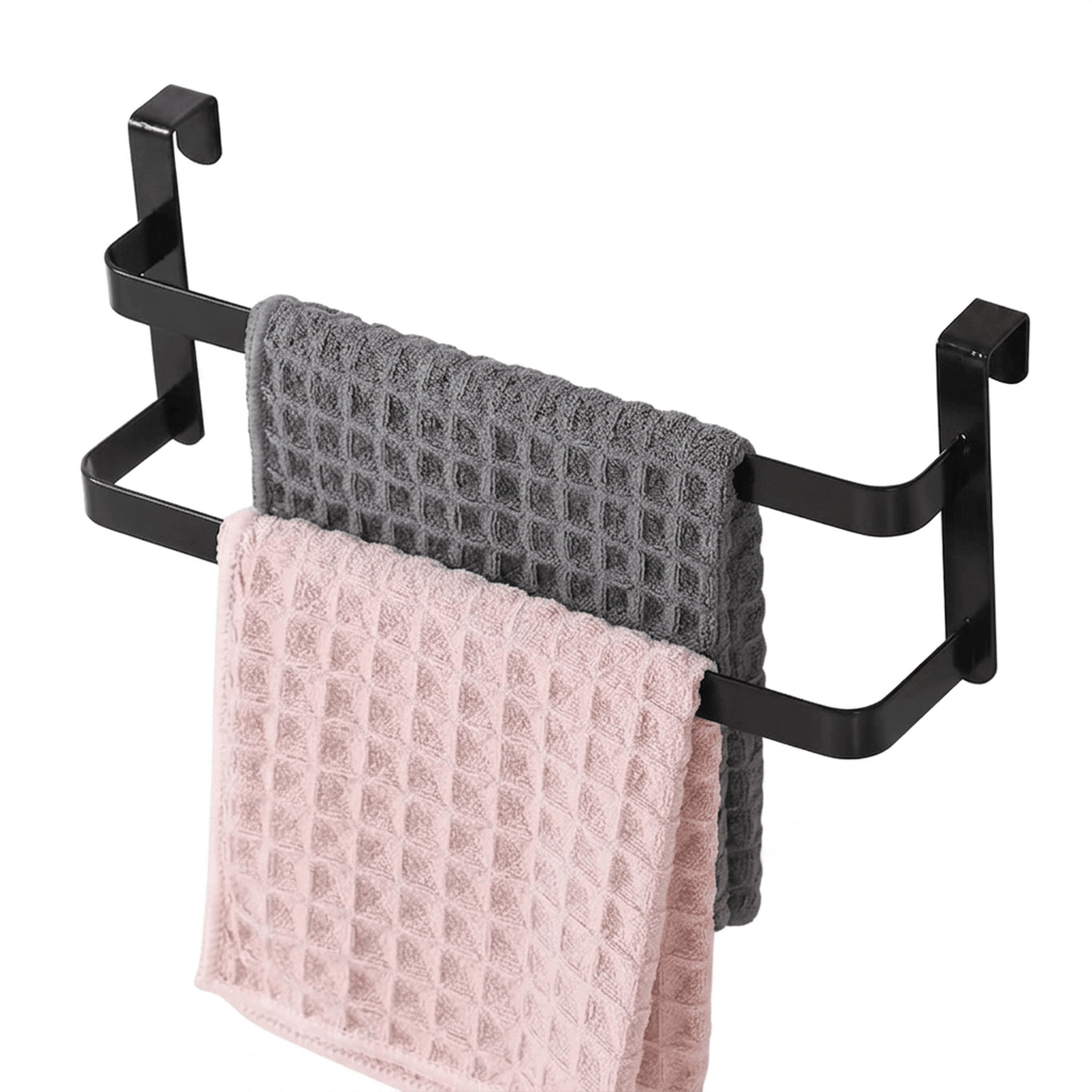 double layer over the door towel rack wrought iron bathroom towel rack storage solutions