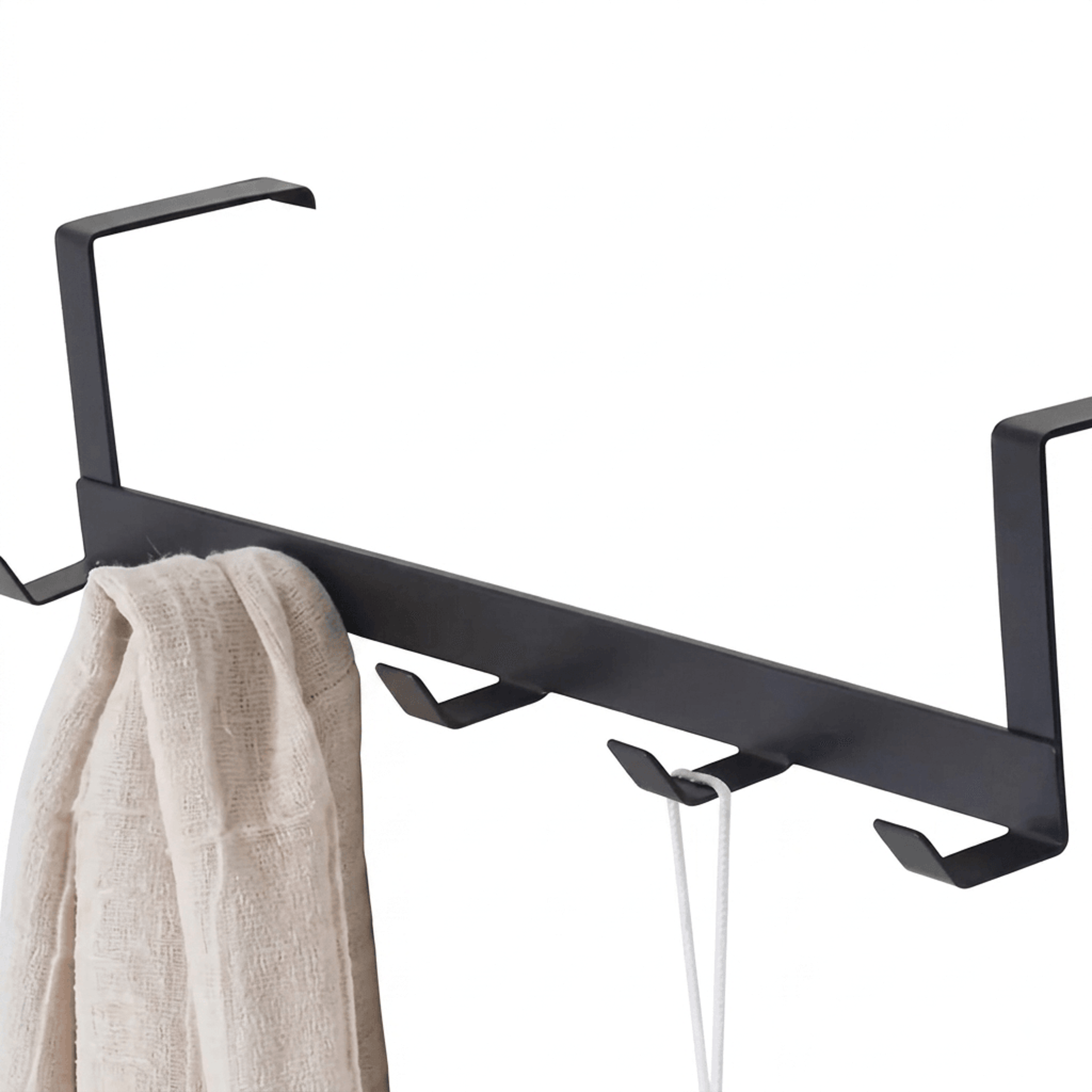 over door hanger hooks space saving organizer for clothes towels bags
