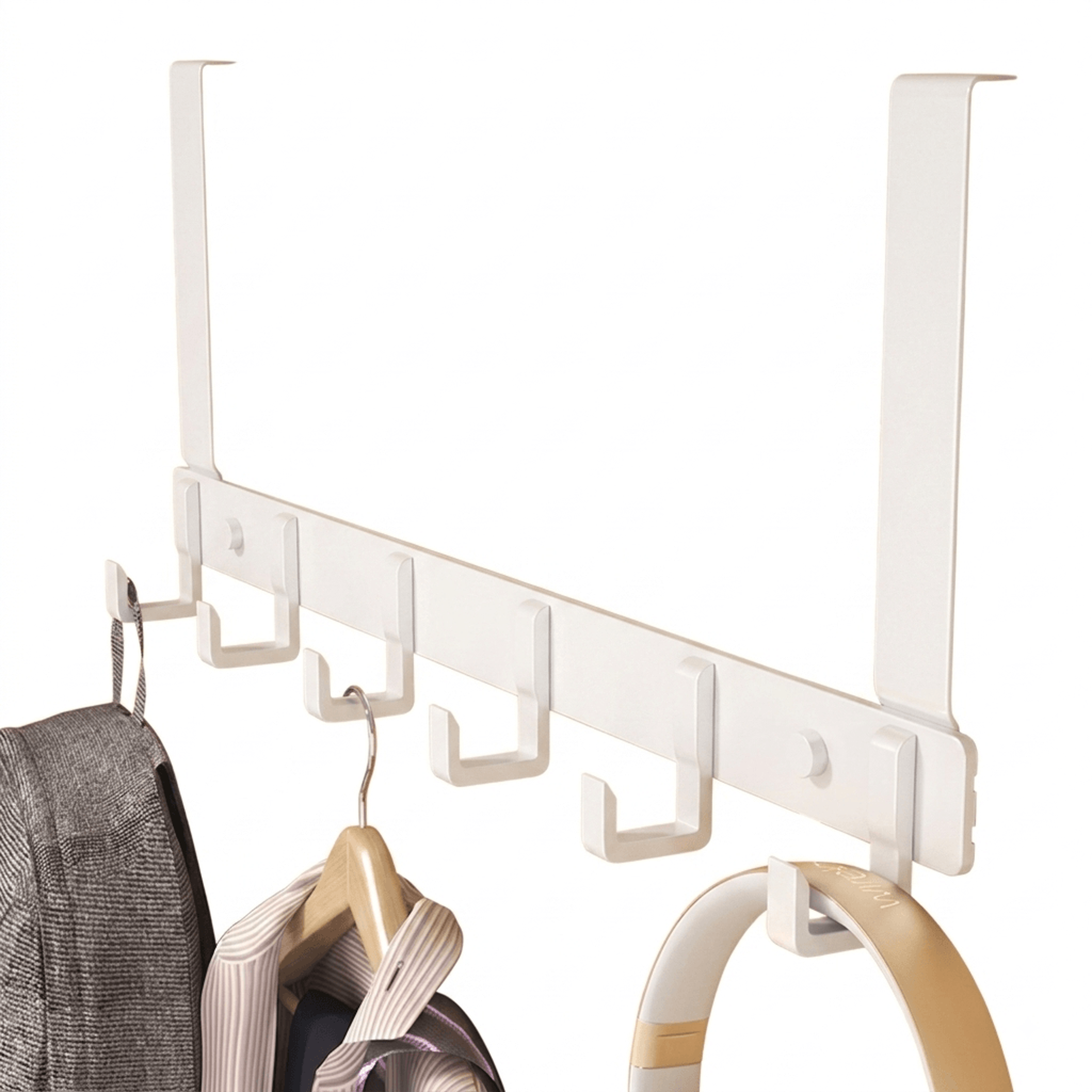 over the door organizer bathroom rack with towel hanger and door hooks