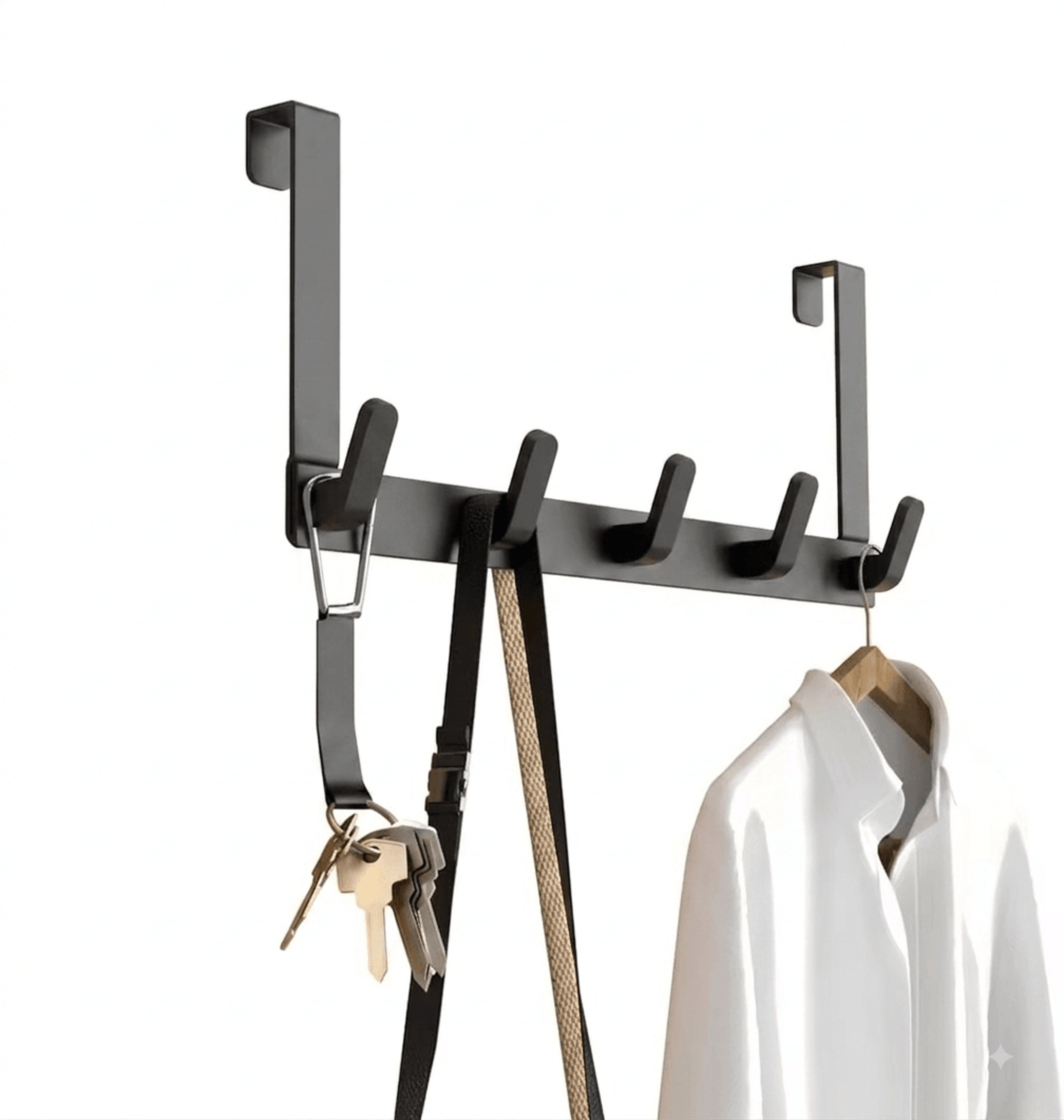 hook over door organizer rack for clothes towels hats and home storage