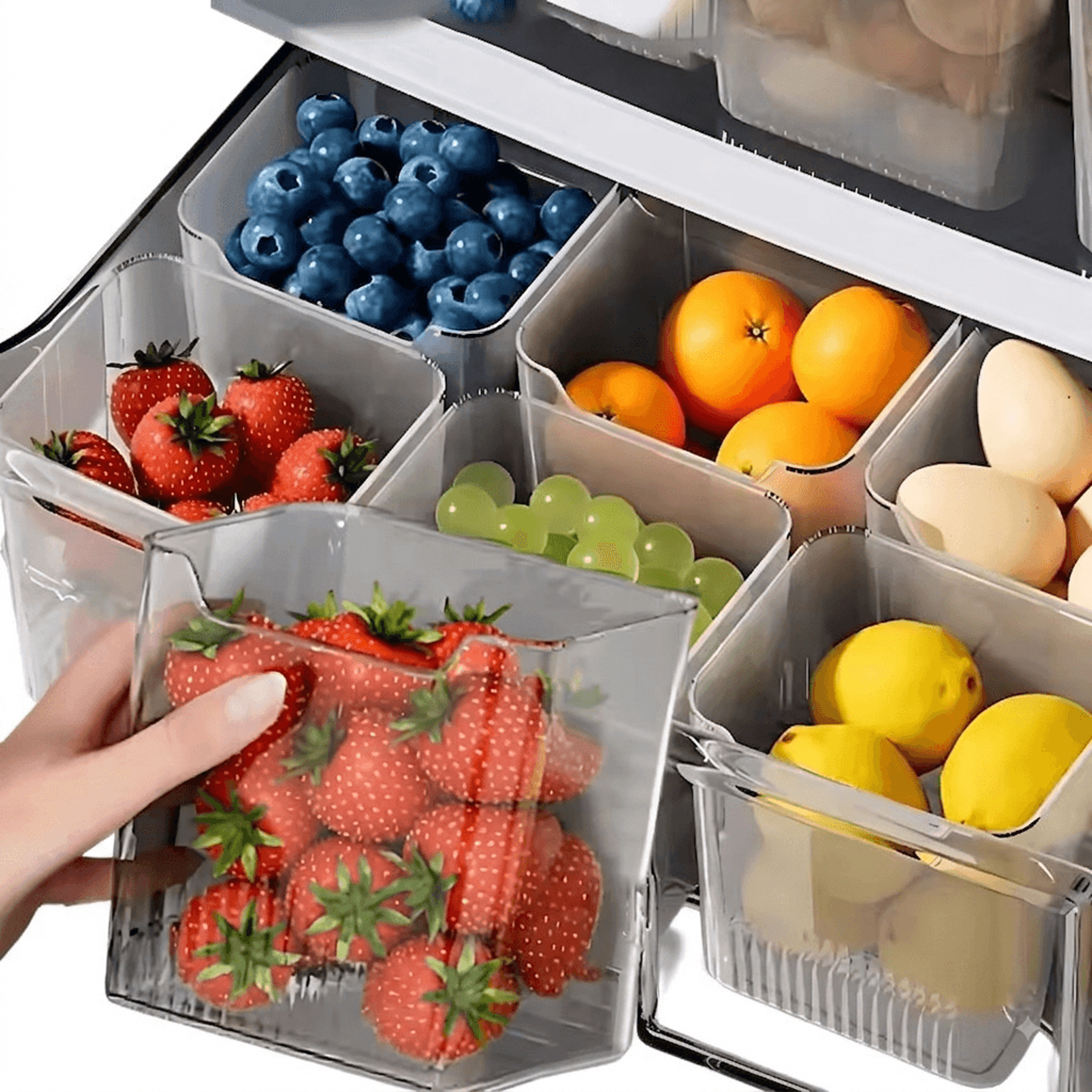 fridge organizer vegetable storage box food storage container for refrigerator door