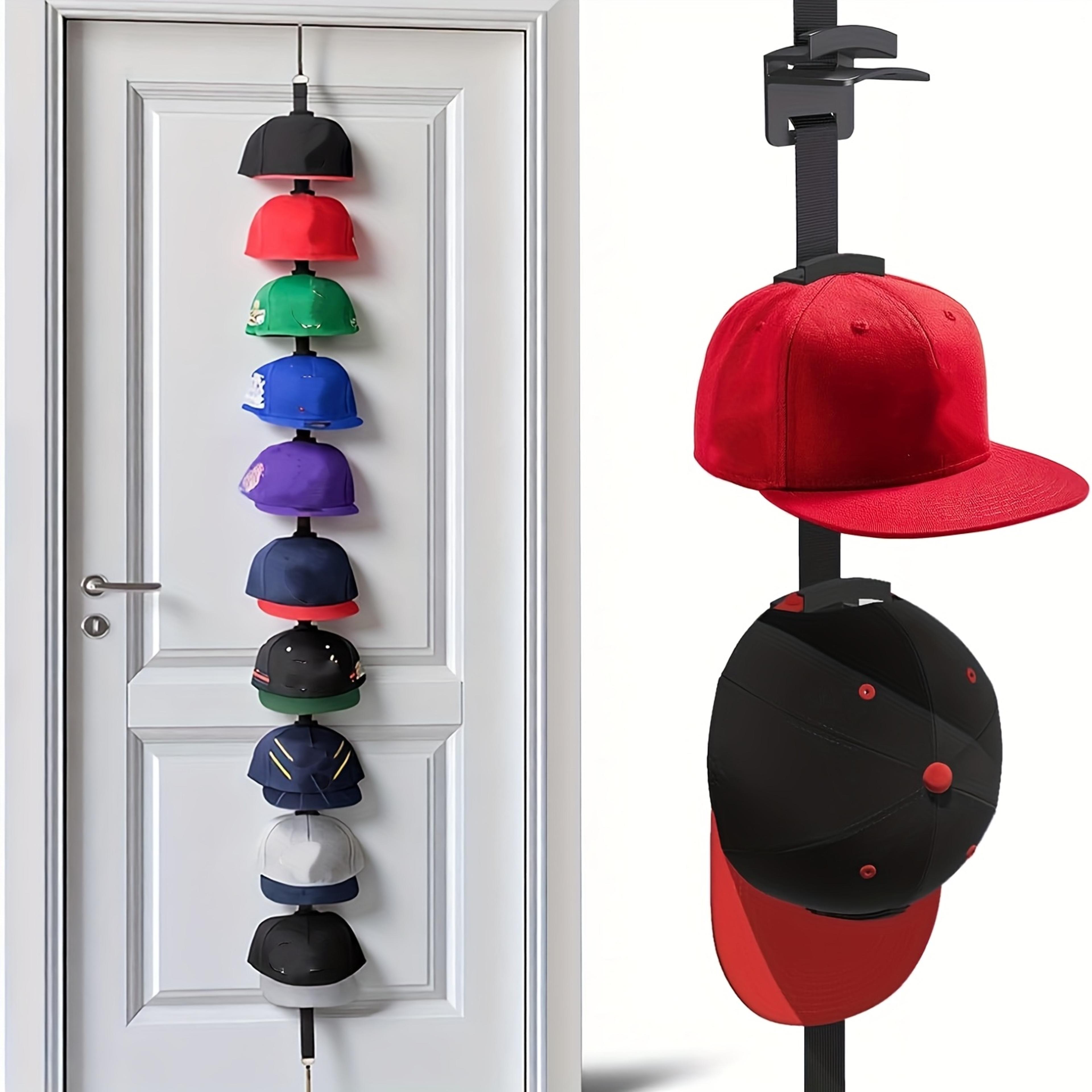 over door hat rack baseball cap organizer no drill hat storage solution