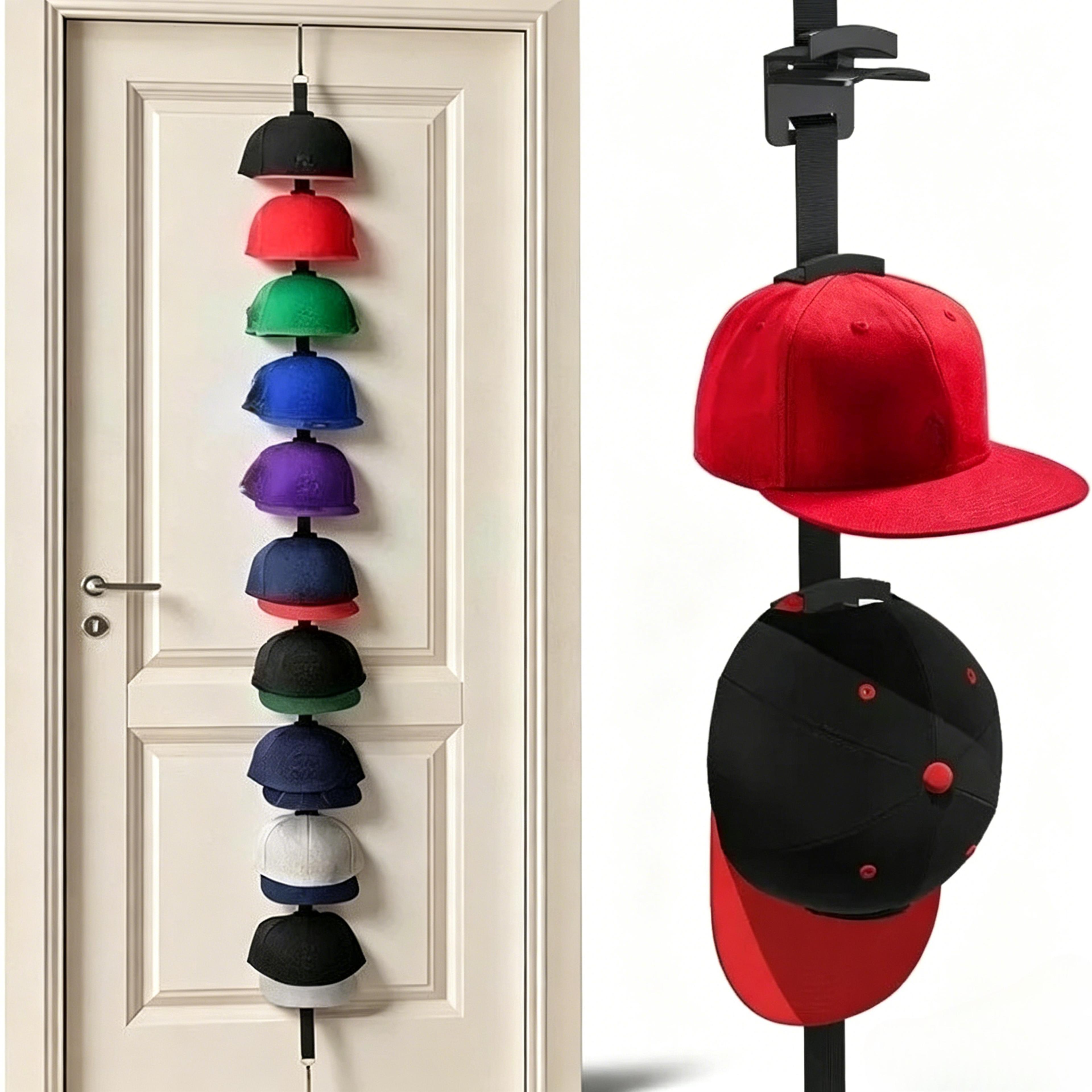over door baseball cap rack hat space saving hat organizer for closet storage