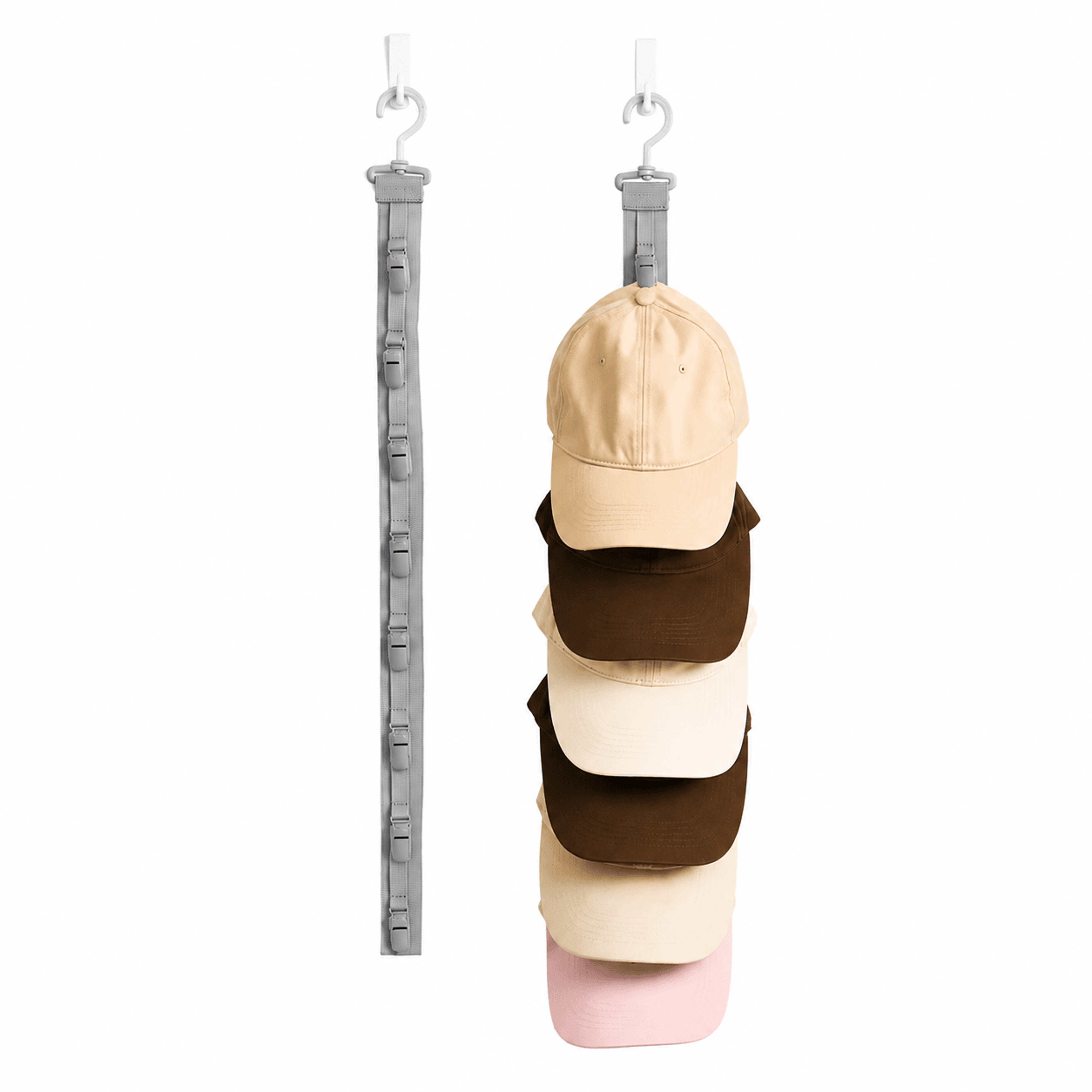 wardrobe hat rack hanging rope hat storage clips for closet door and bedroom
