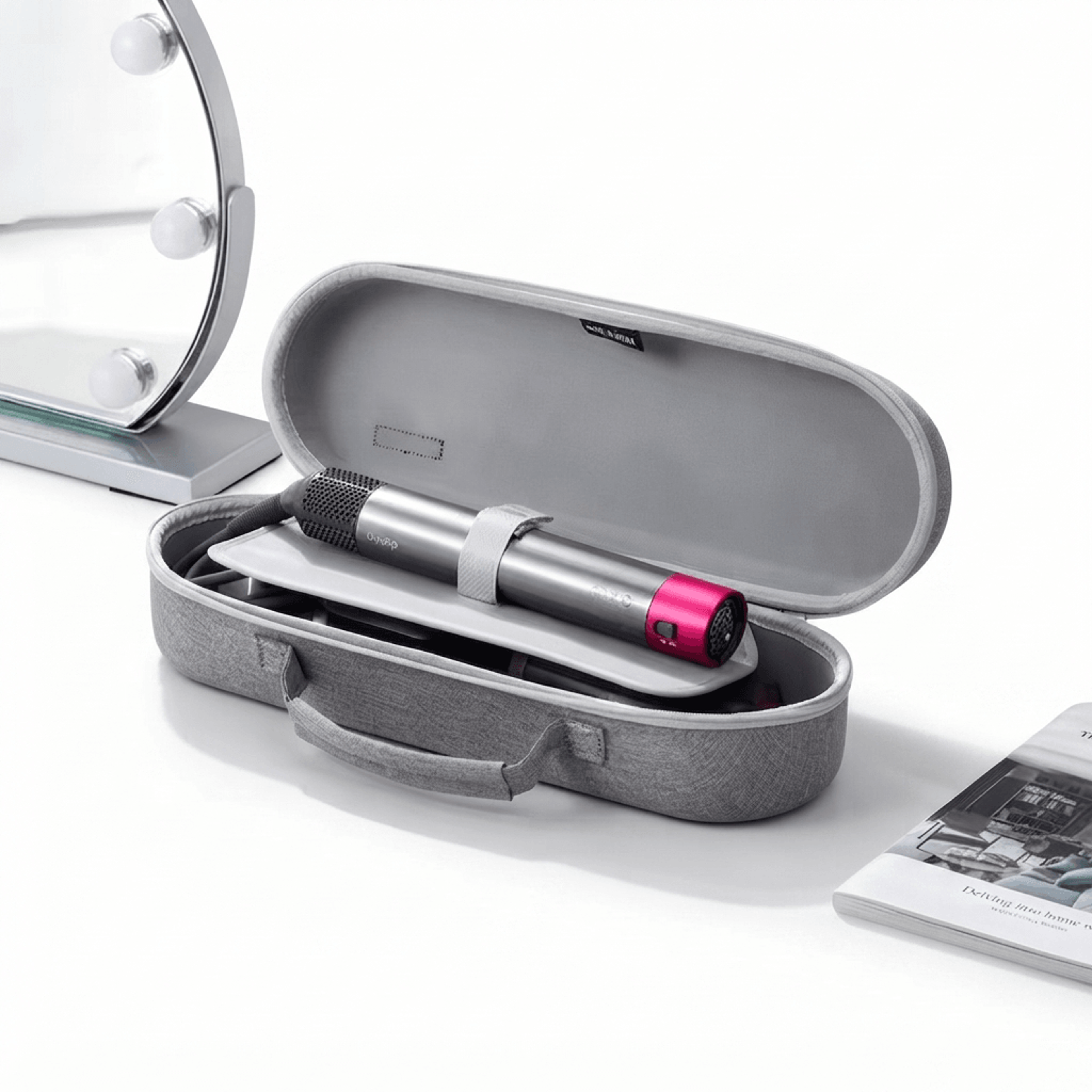 airwrap hs01 hs05 hard shell travel case and hair styling tool organizer
