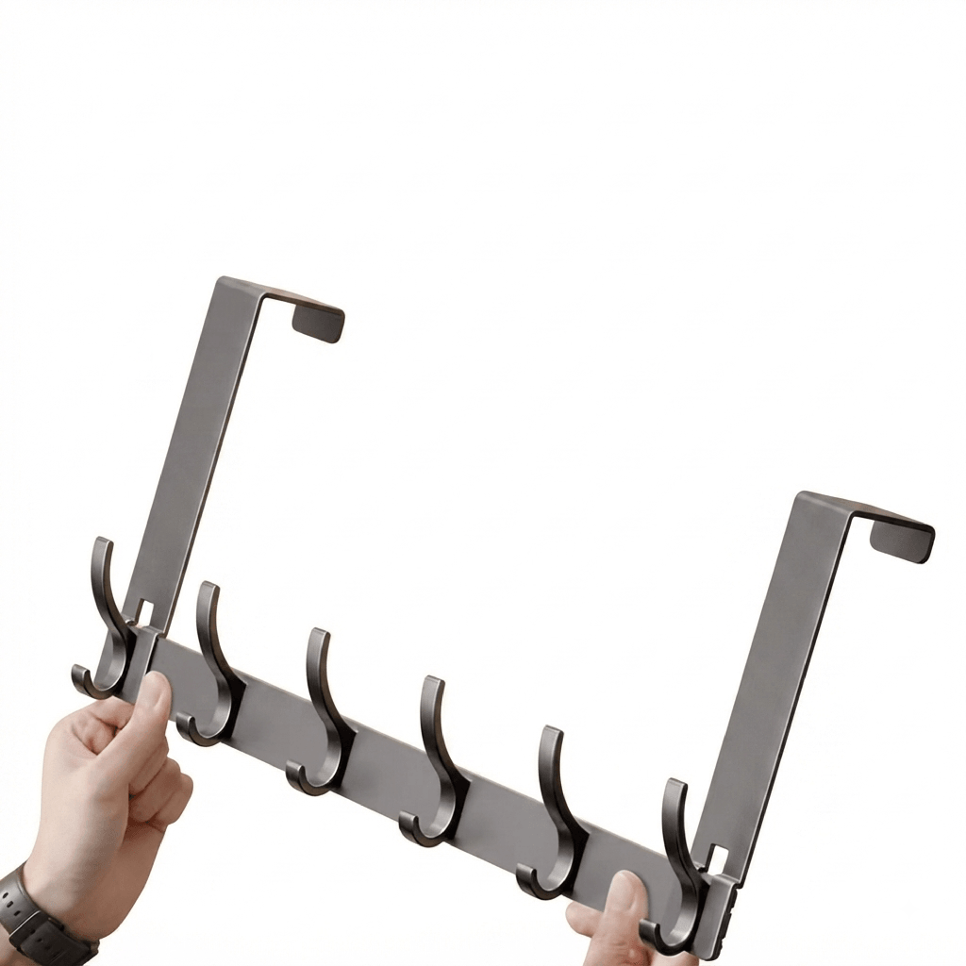 hook over the door hook rack aluminum no drill door hanger organizer