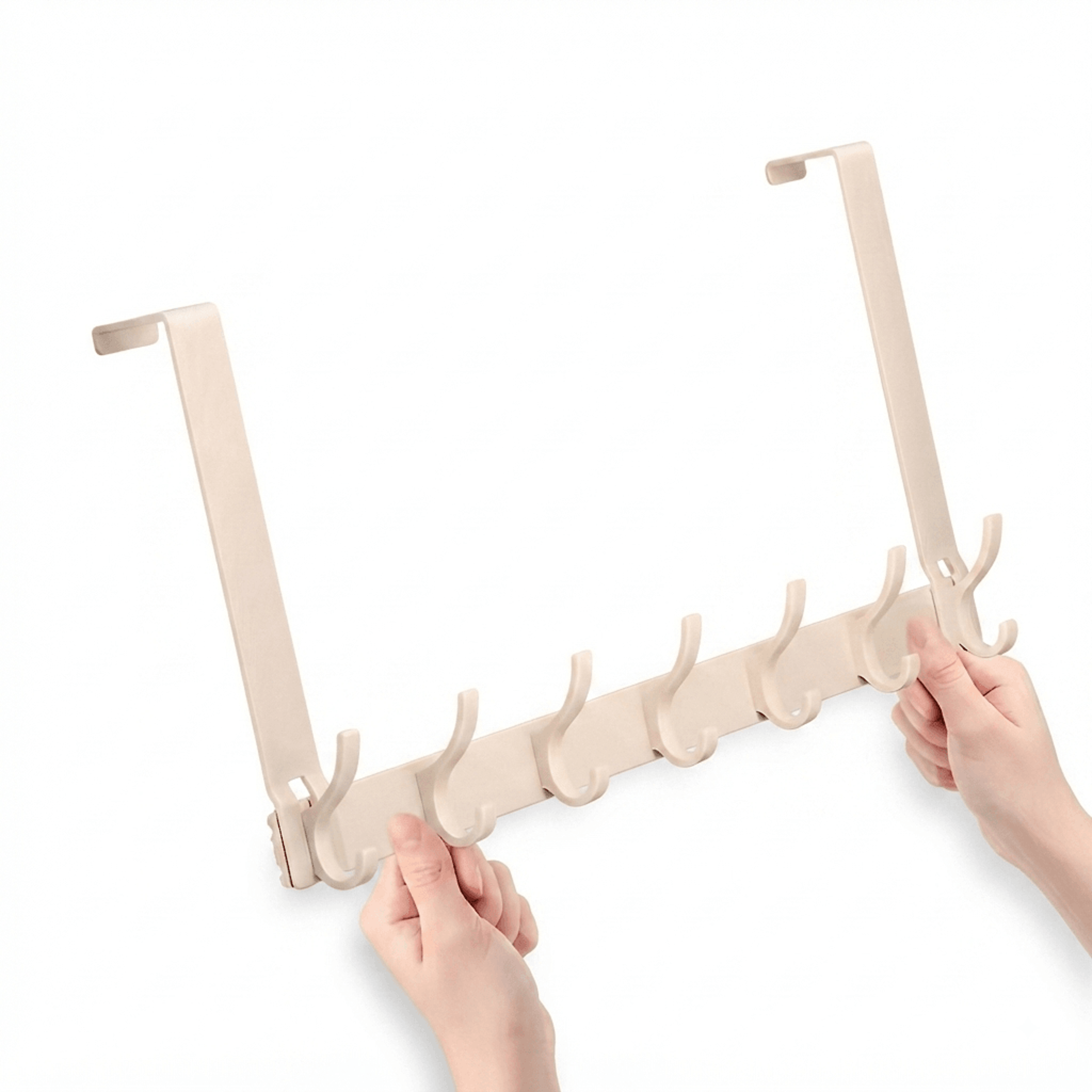 space saving over the door hooks no drill coat and clothes organizer