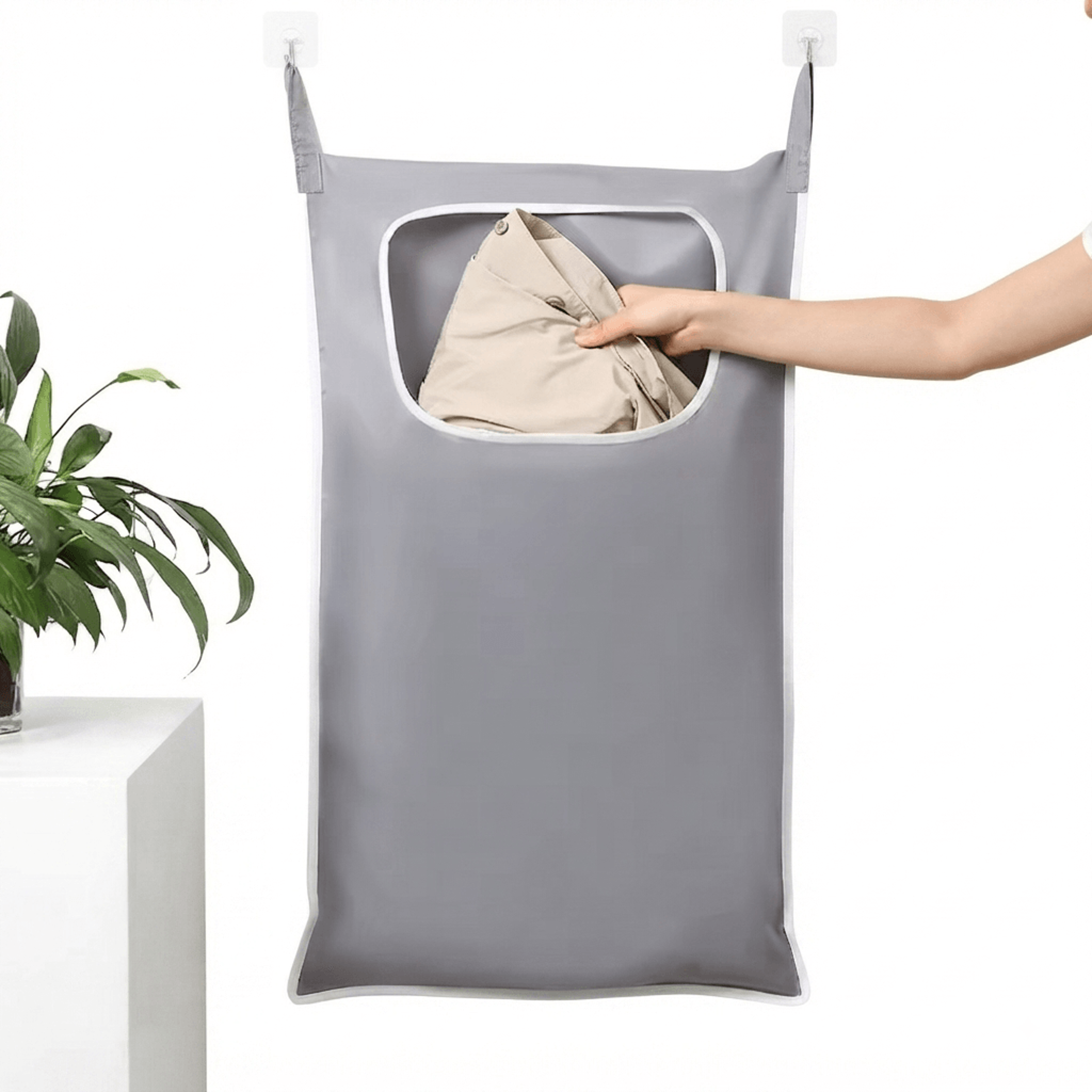 over door laundry basket hanging laundry hamper and bathroom organizer for small spaces