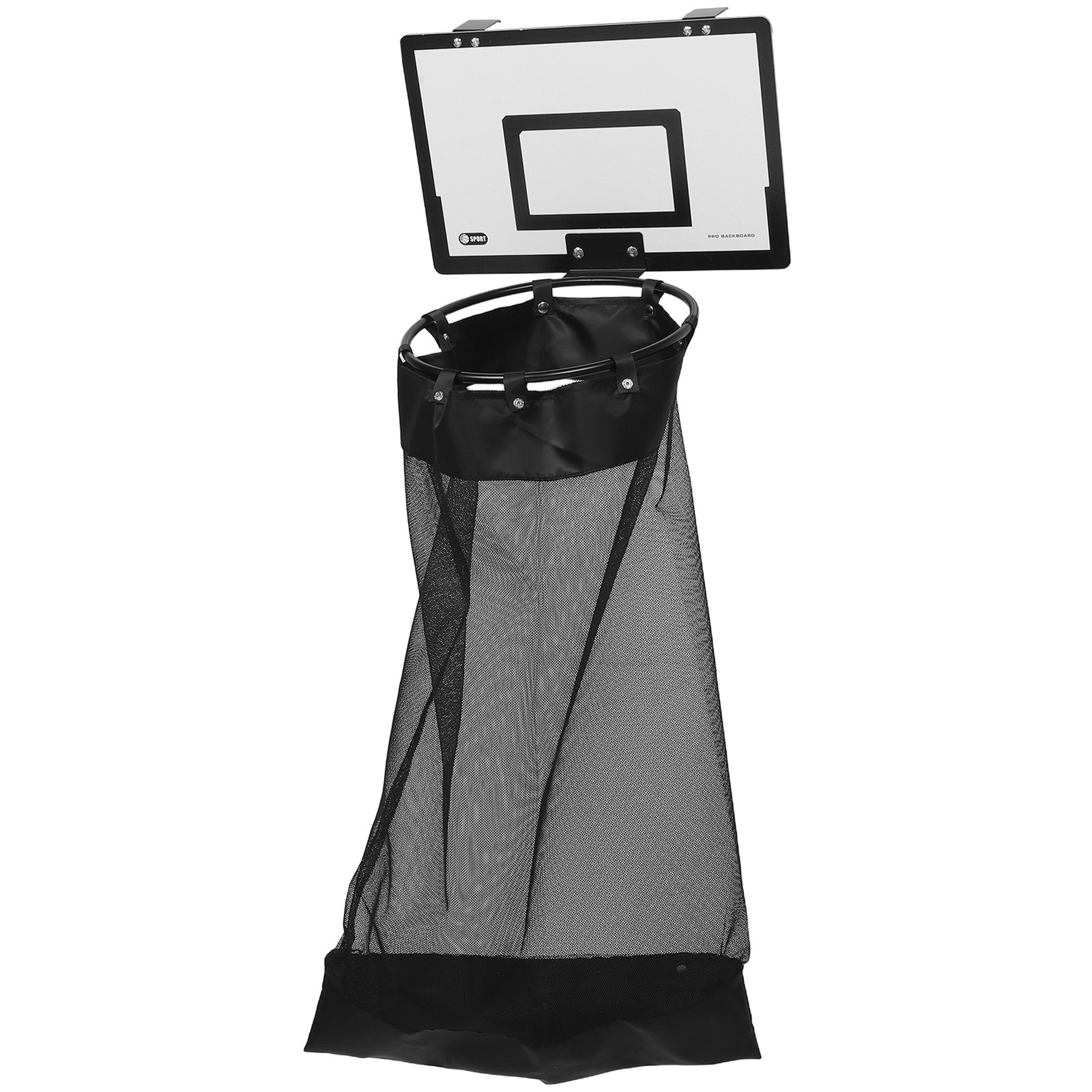 door basketball hoop laundry hamper hanging mesh basket