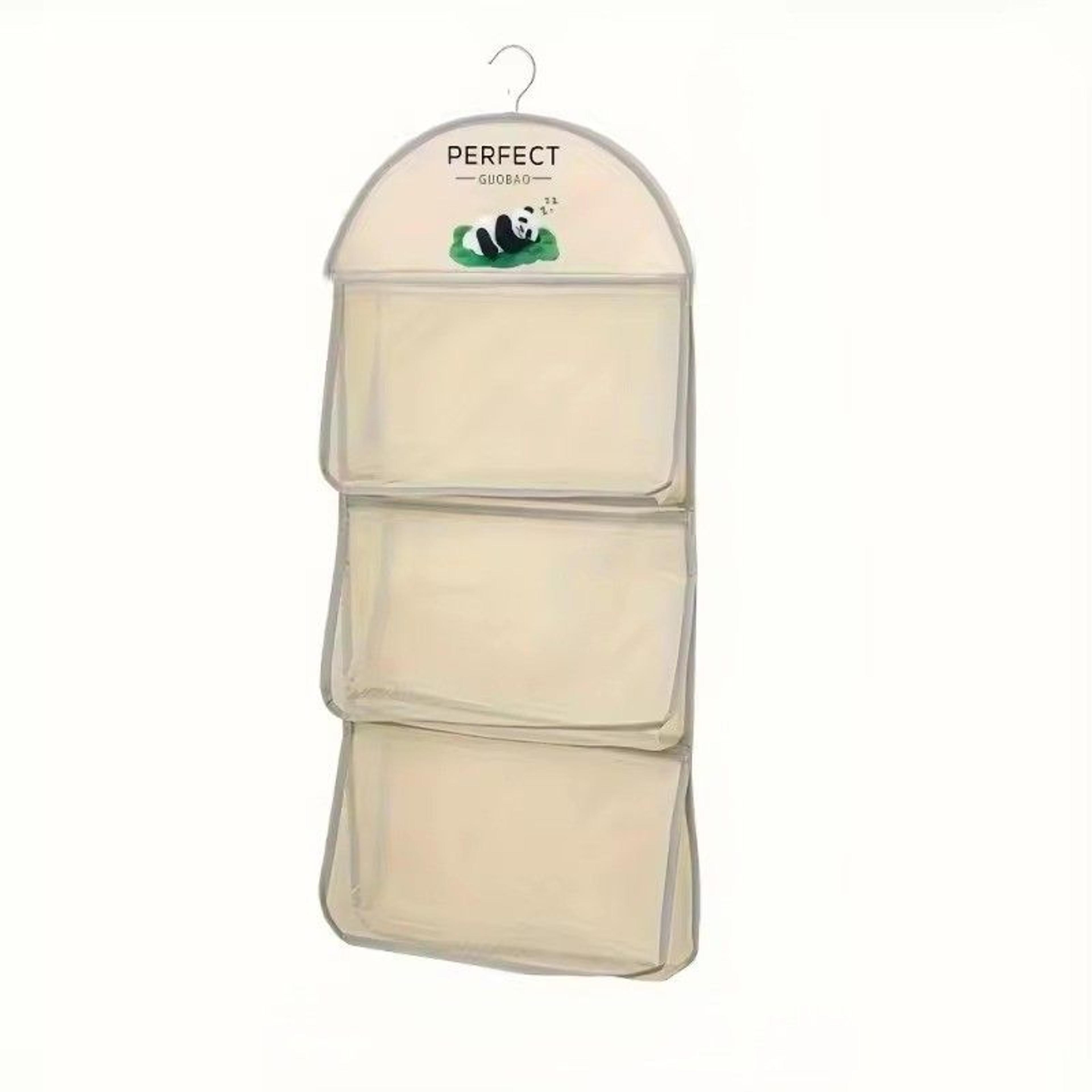 panda hanging mesh organizer for socks underwear and closet storage