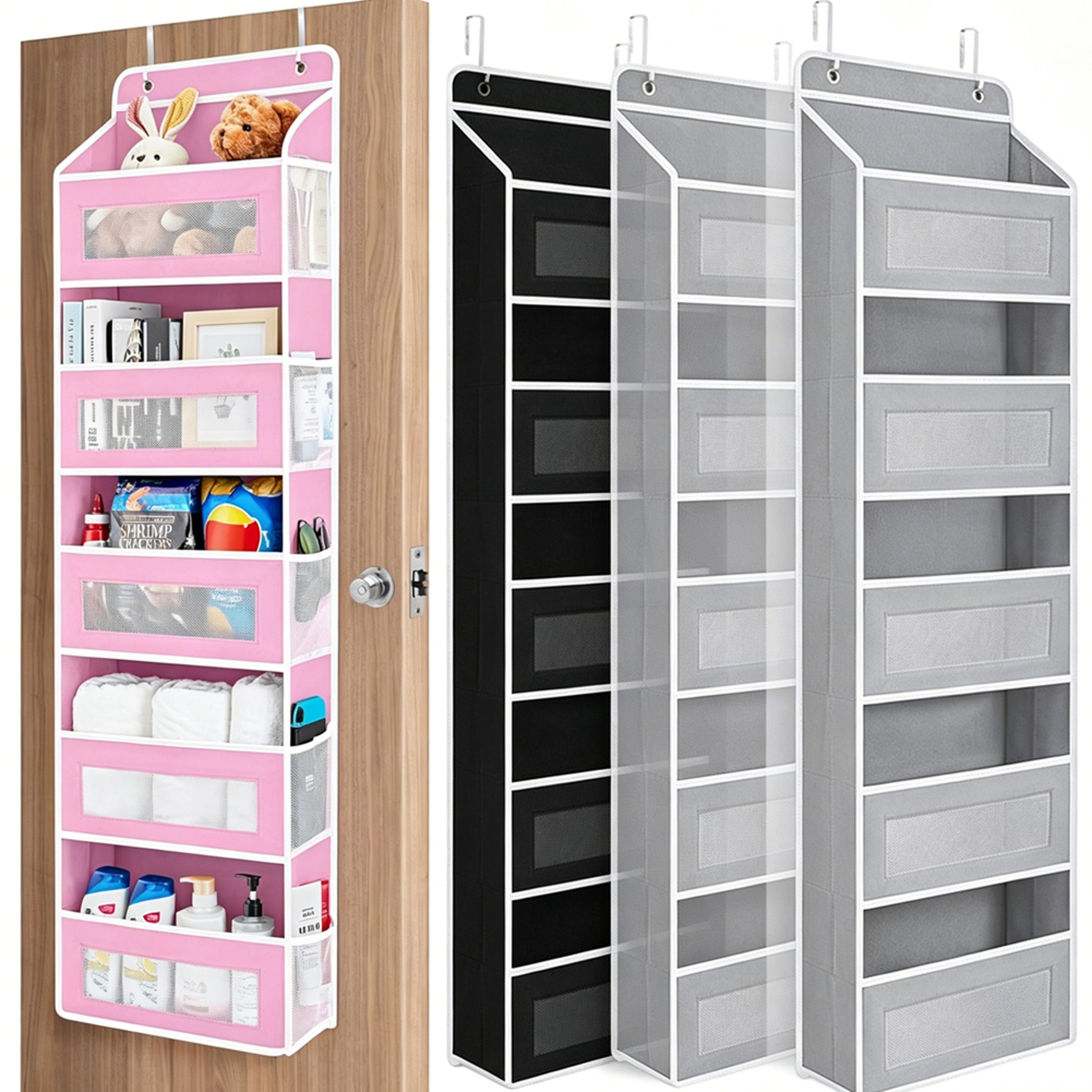 tier hanging storage organizer foldable over door storage bag for clothes toys snacks