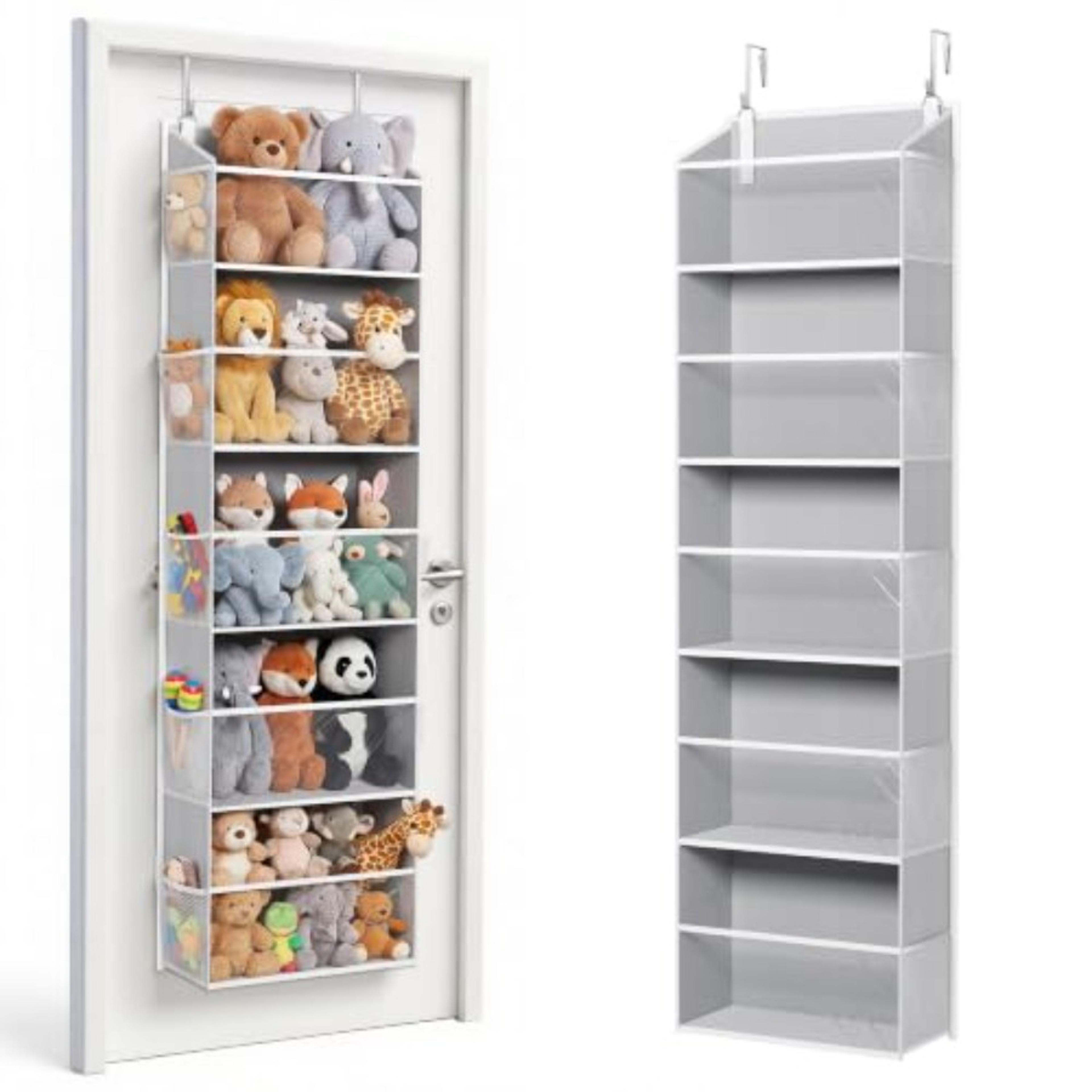 stuffed animal organizer over door large plush toy storage bag