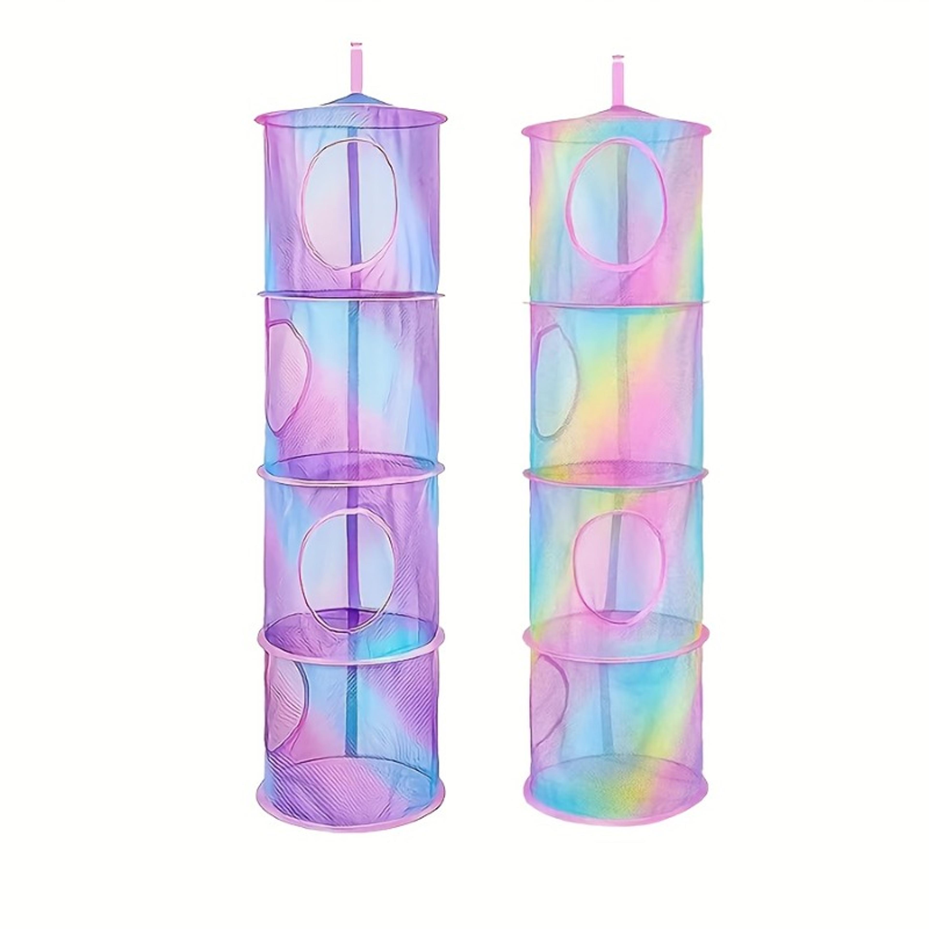 four layer hanging toy organizer hammock for stuffed animal storage space saving kids room storages