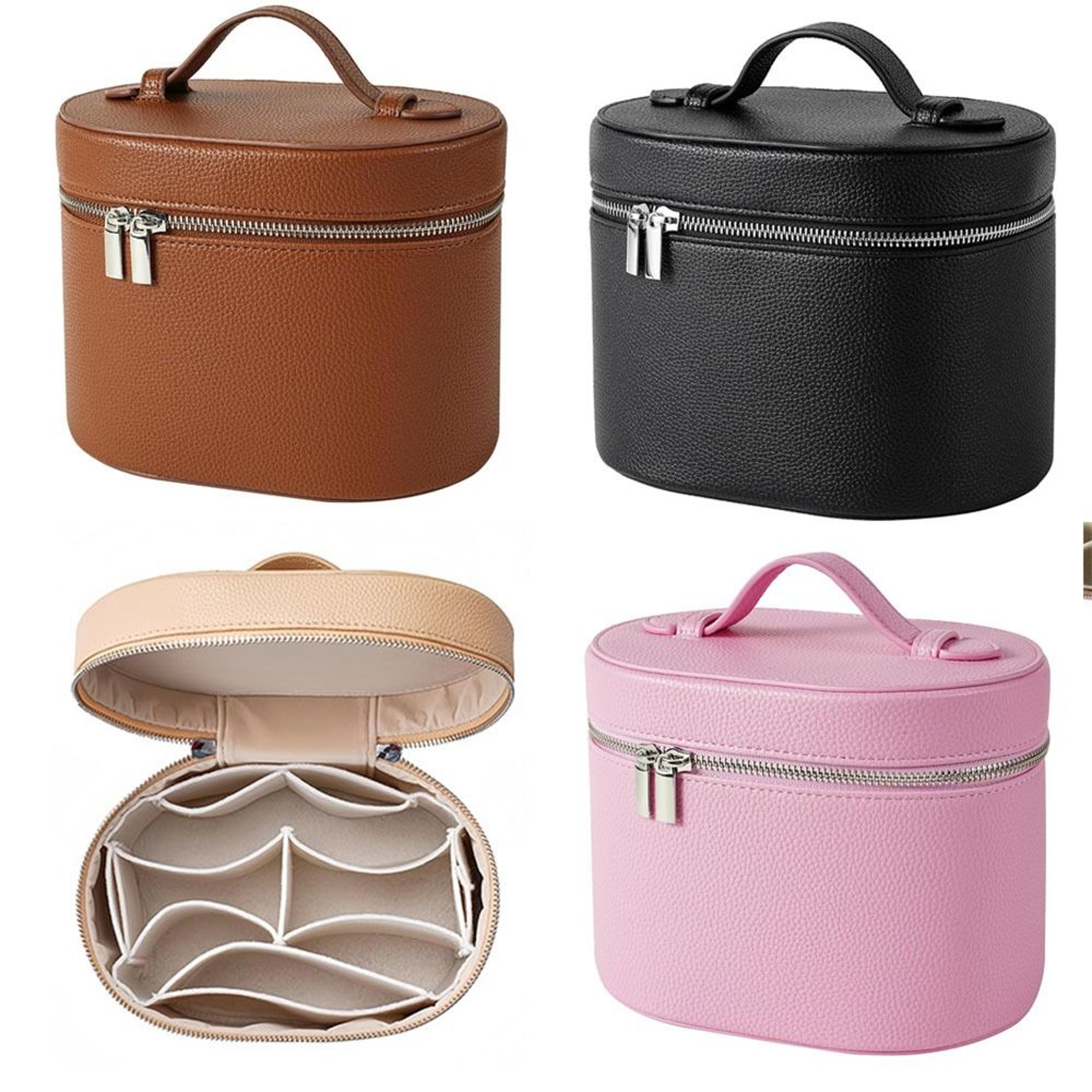 large capacity cosmetic box pu leather waterproof makeup bag travel organizer