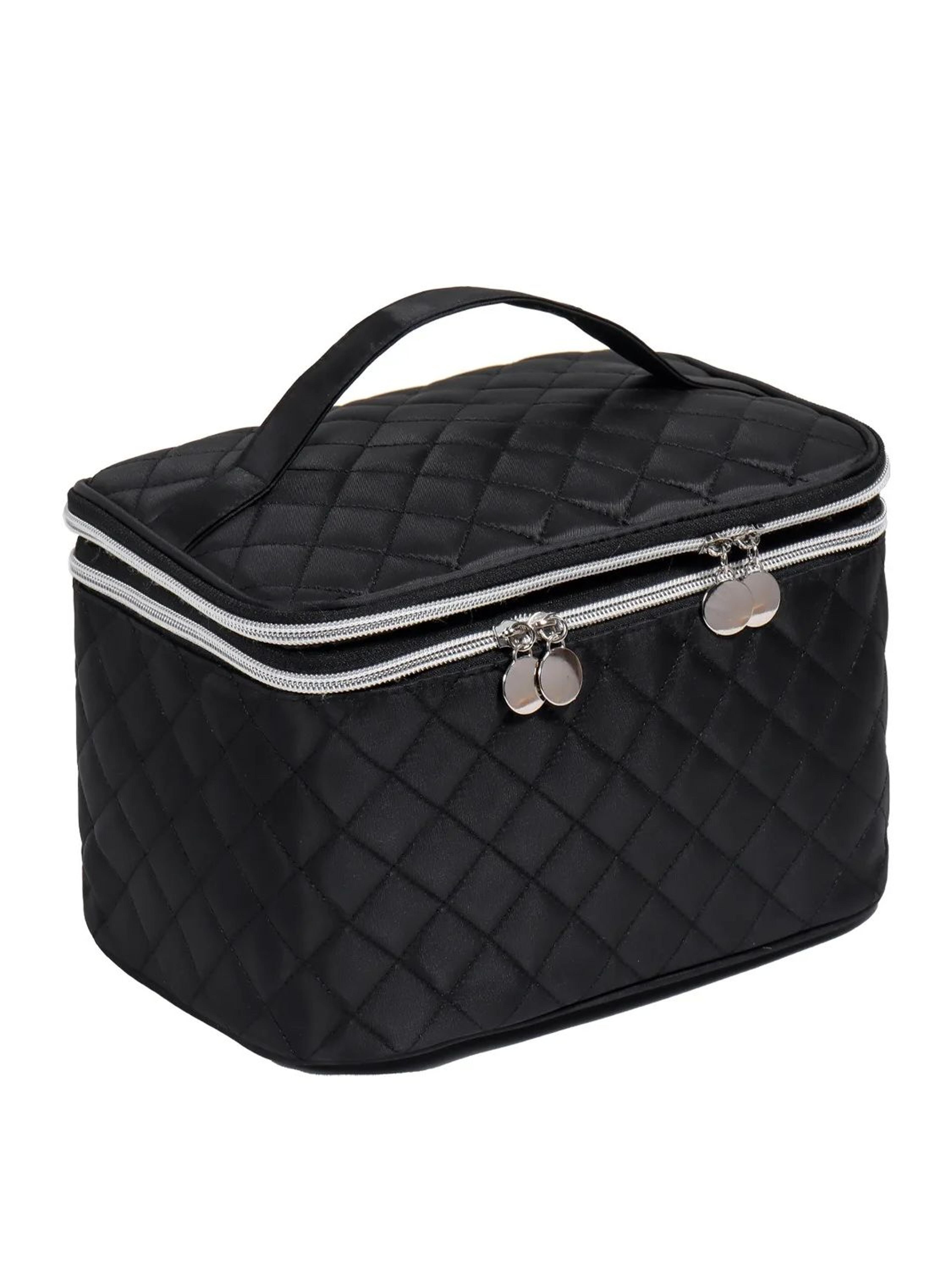 premium pu waterproof travel makeup bag large capacity cosmetic organizer washbag