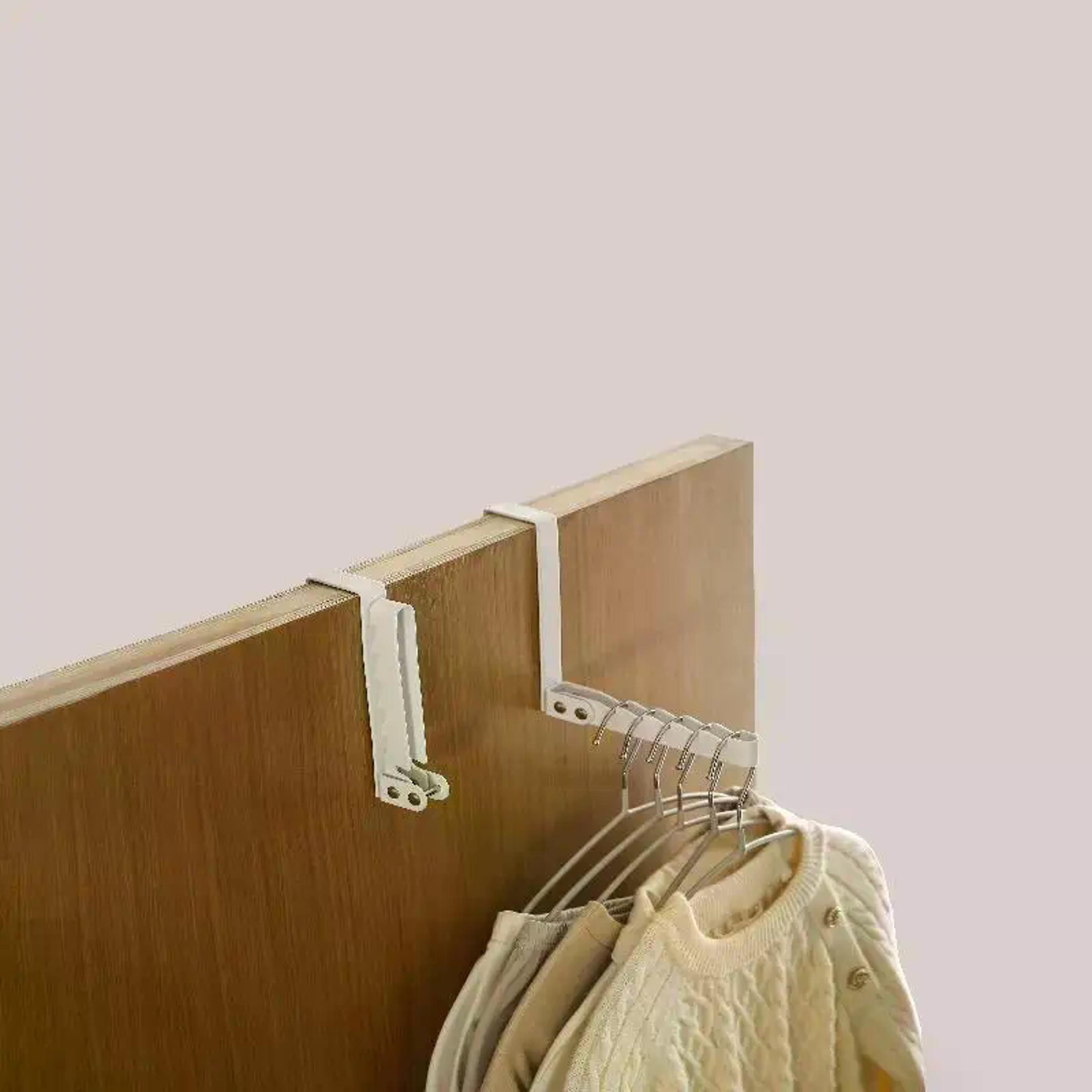 foldable over door hanger rack no drill space saving closet organizer