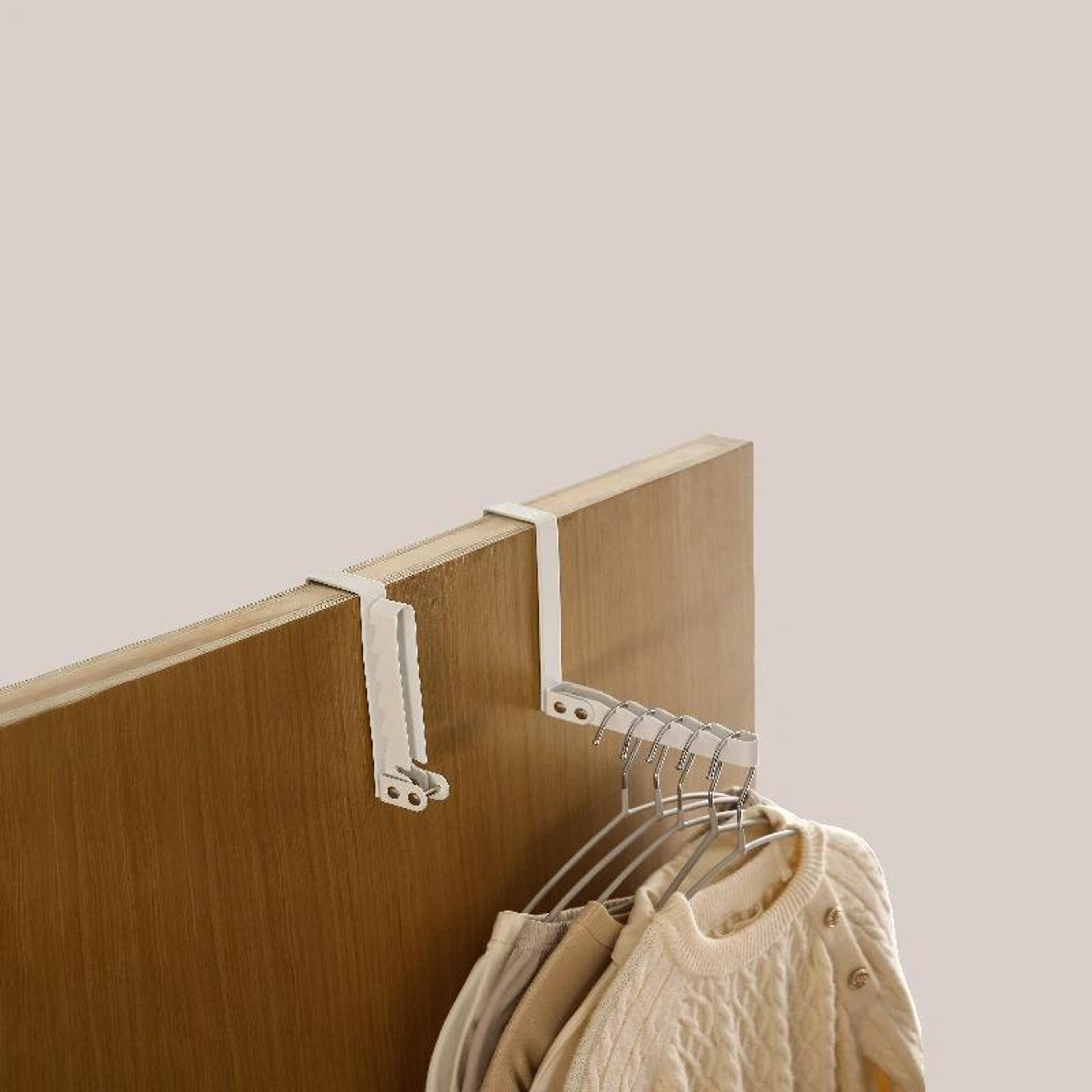 foldable over door hanger rack no drill over door hook rack for bedroom bathroom closet storage