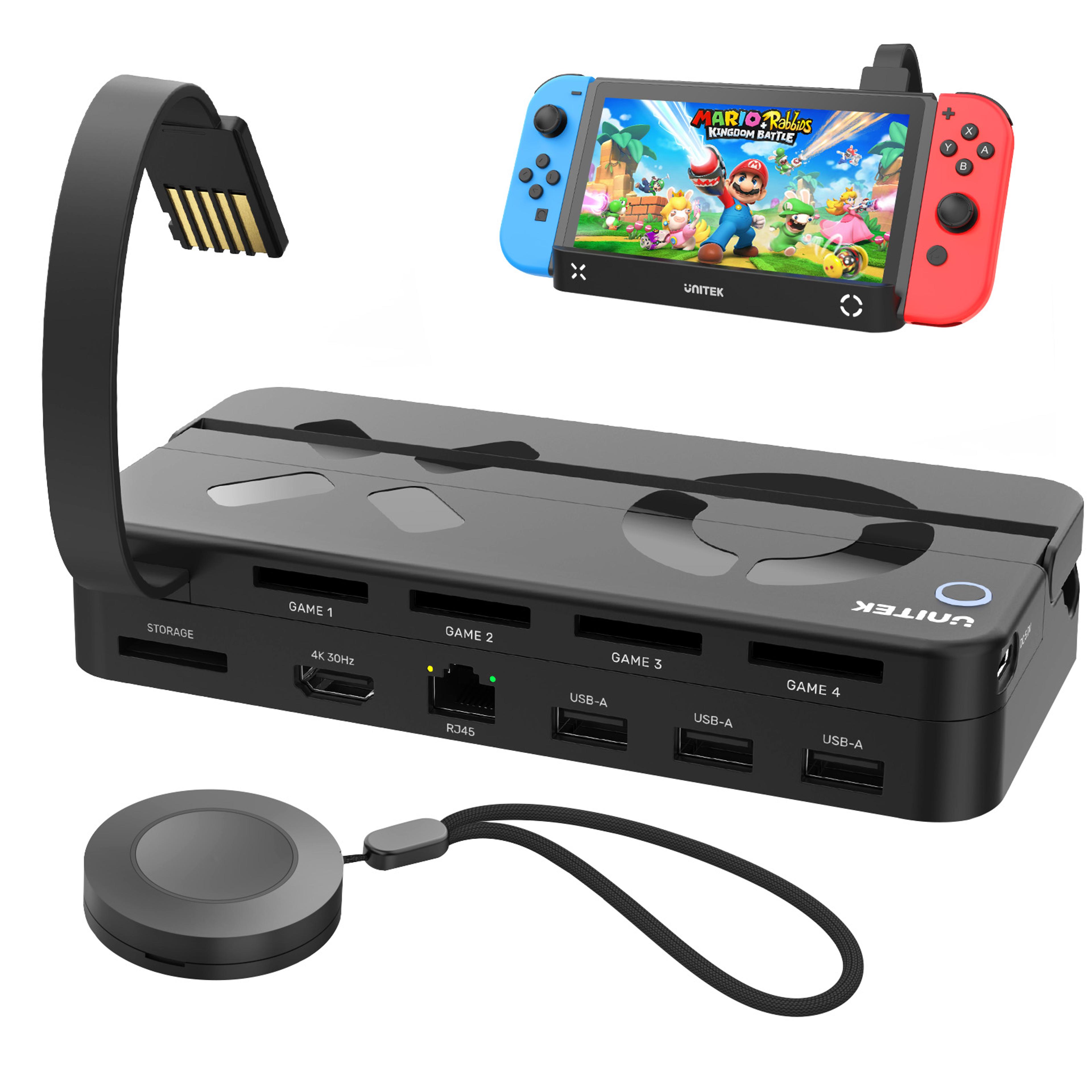 switch docking station hdmi hub with gigabit ethernet usb and pd charging