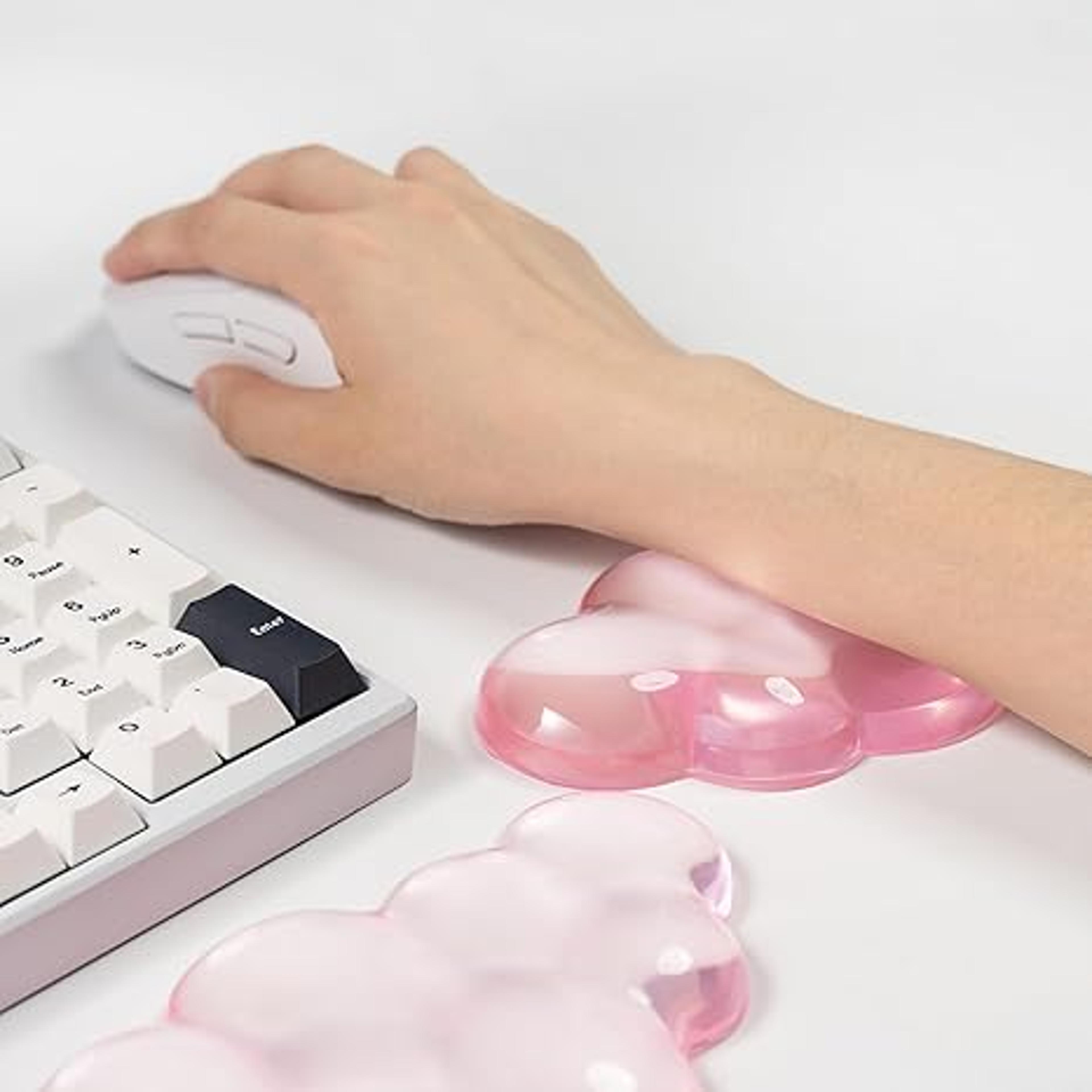 cloud wrist rest for keyboard and mouse transparent ergonomic silicone wrist pads