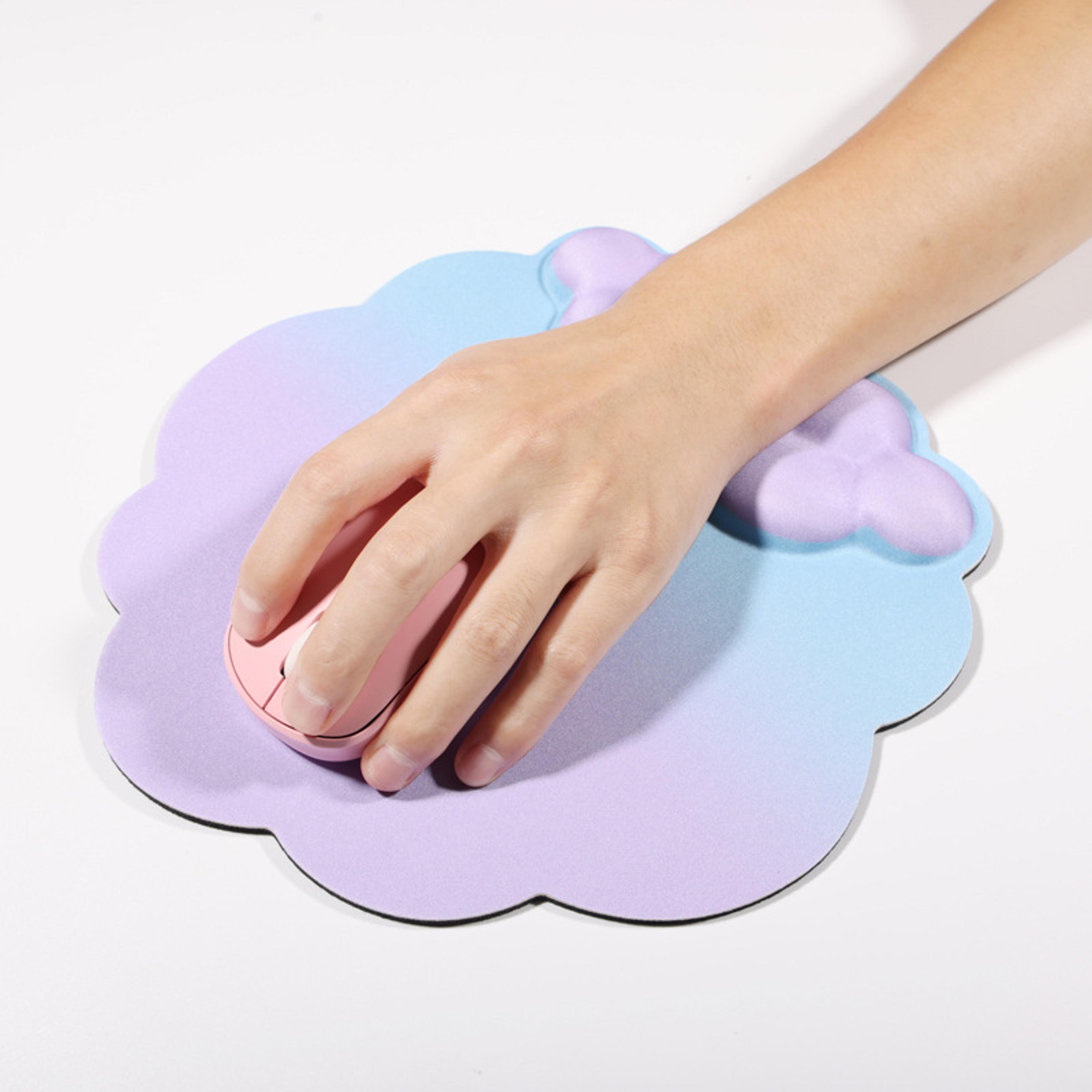 cloud foam wrist rest set ergonomic mouse pad and keyboard support desk mat