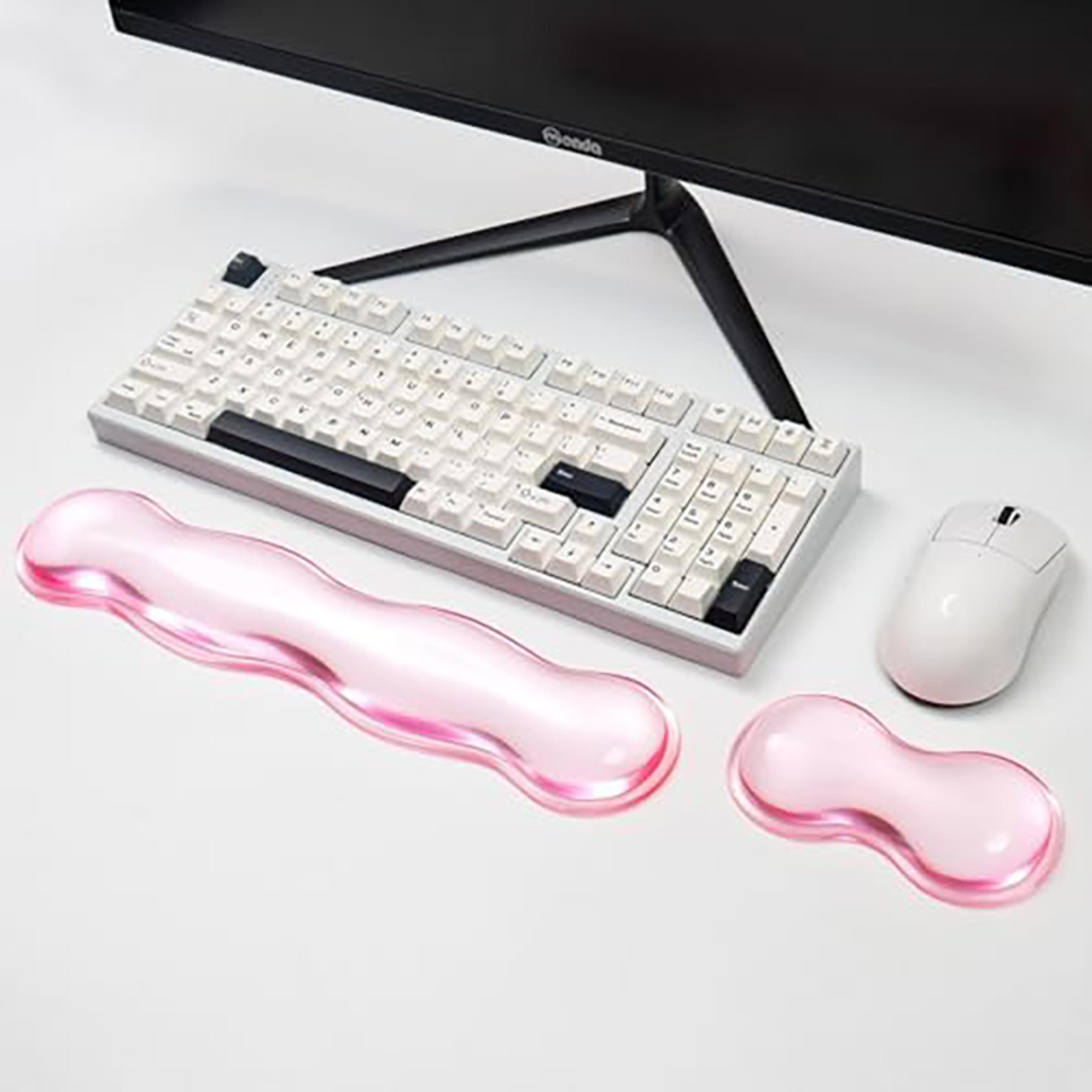 ergonomic silicone keyboard mouse wrist rest pad for comfortable computer use